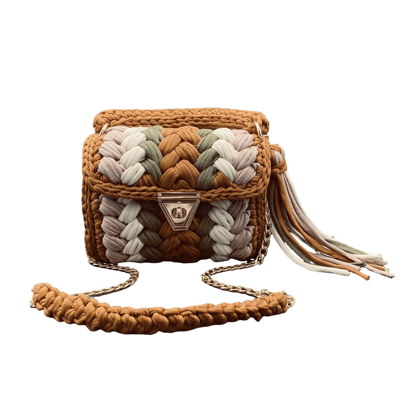 Handmade Crochet Evening Clutch Bag