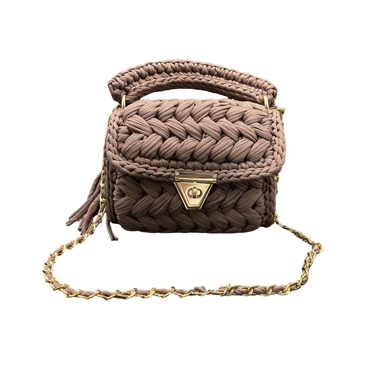 Handmade Crochet Evening Clutch Bag