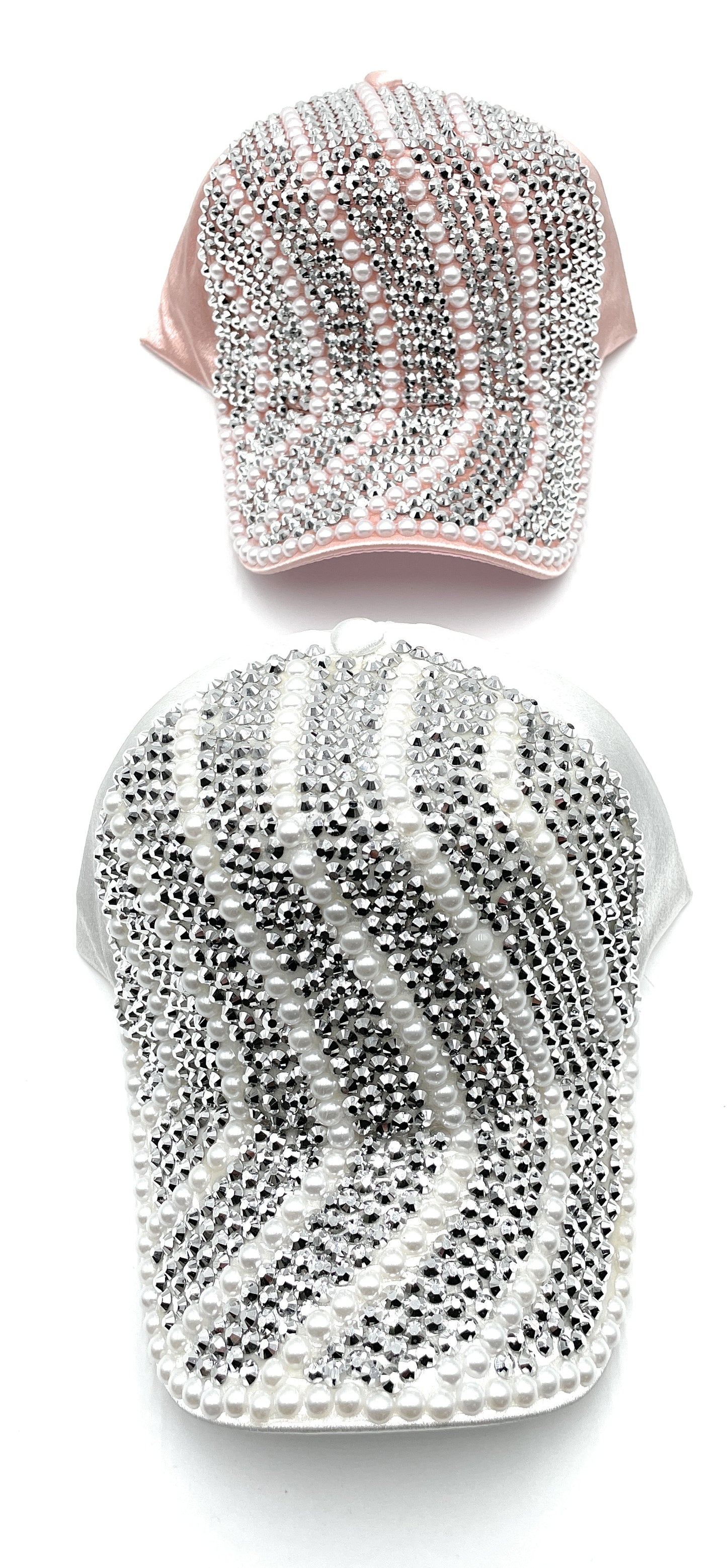 Rhinestone Pearl Fashion Caps
