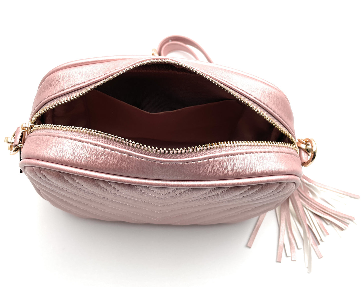 Quilted Crossbody Bag, Tassel Shoulder Purse