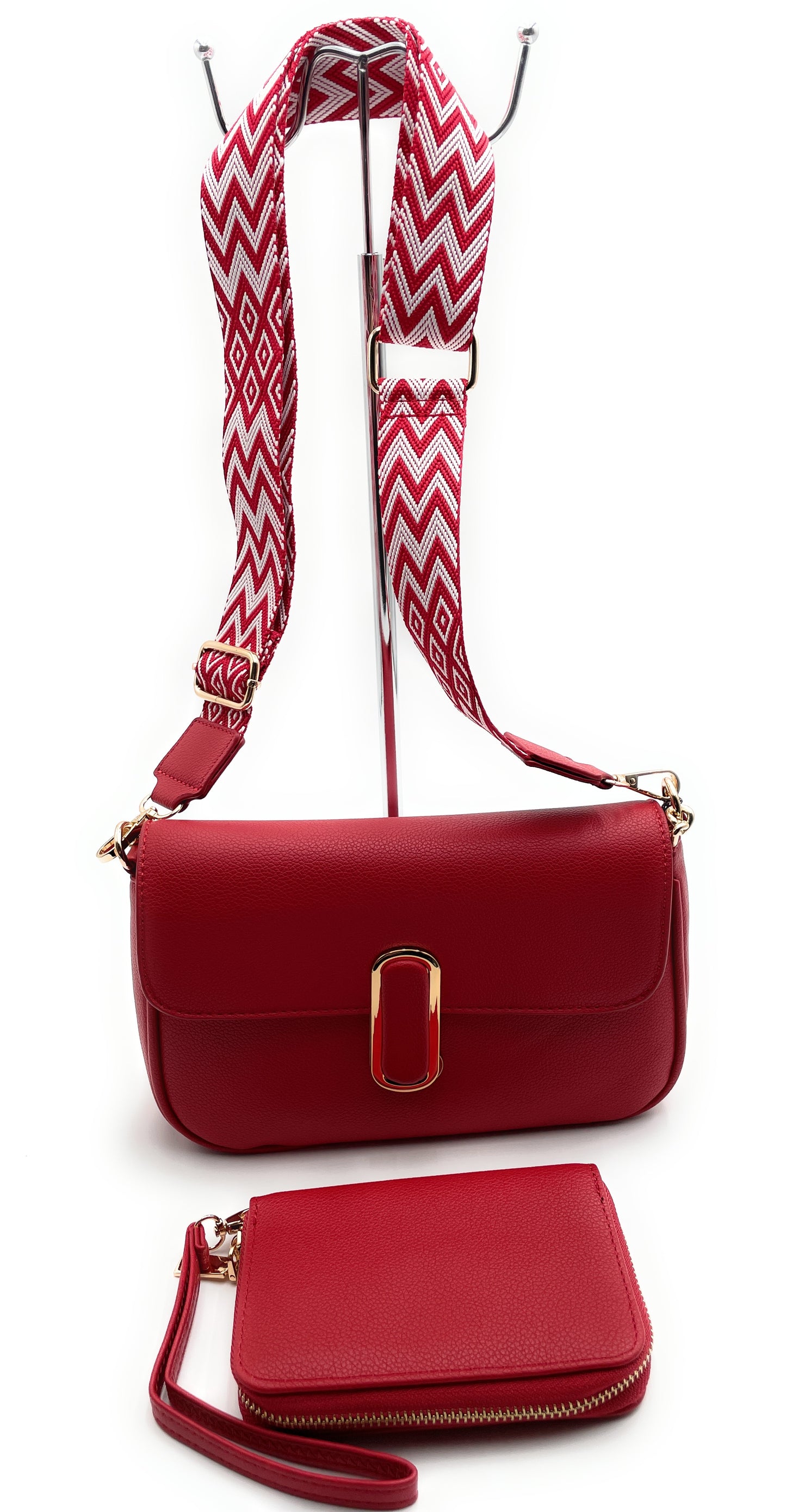 Conjunto de bandolera con cartera