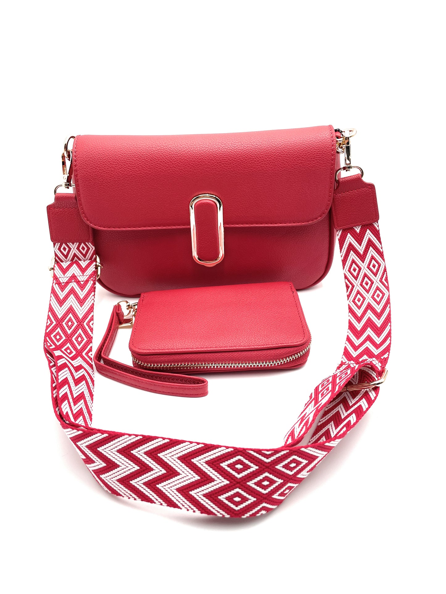 Conjunto de bandolera con cartera