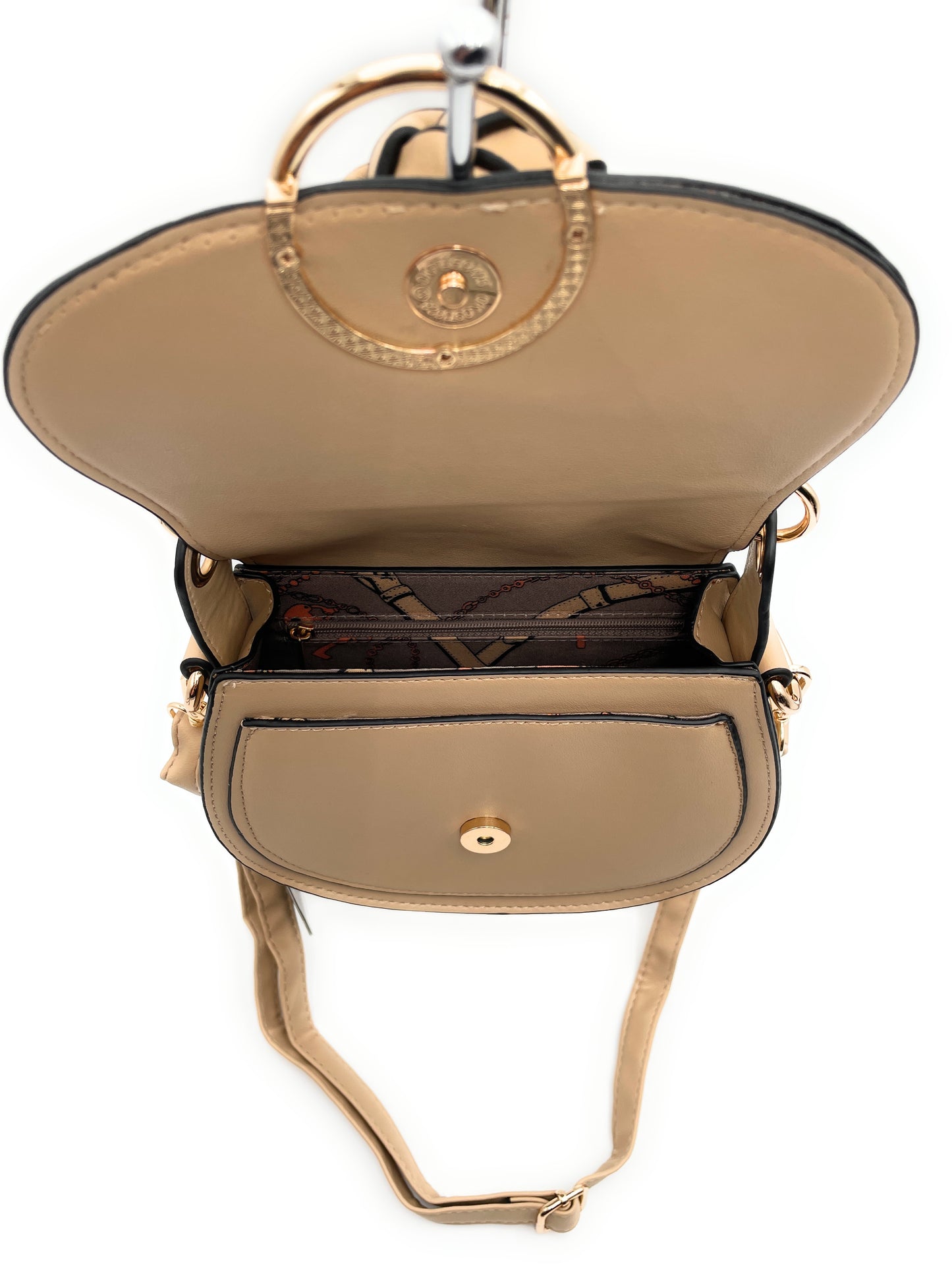 Bolso bandolera con anilla ovalada