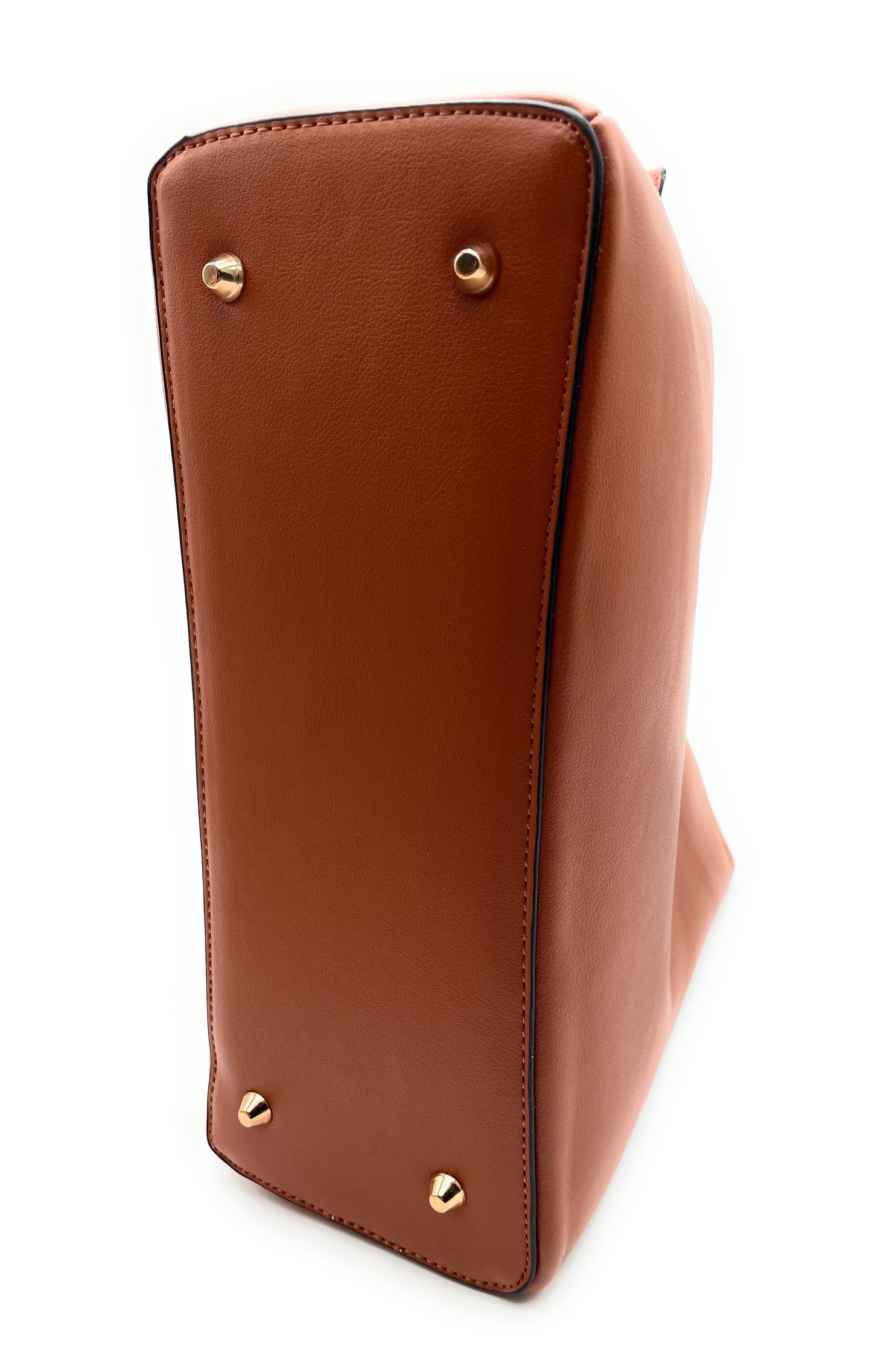 Bolso satchel con asa en V y billetera