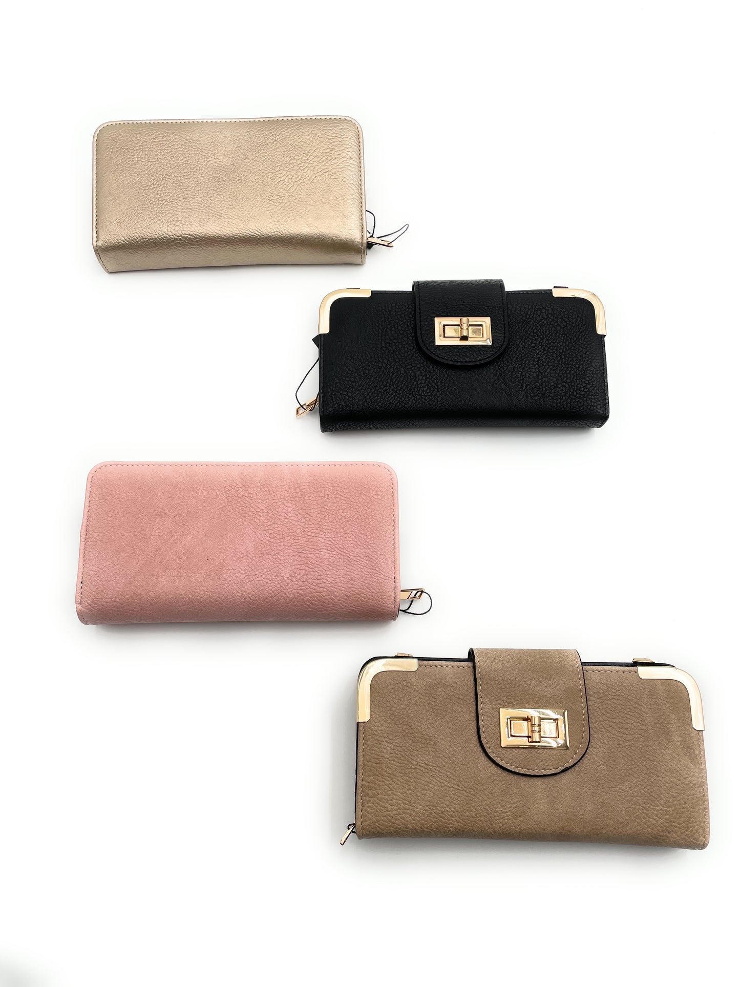Cartera cruzada con broche giratorio