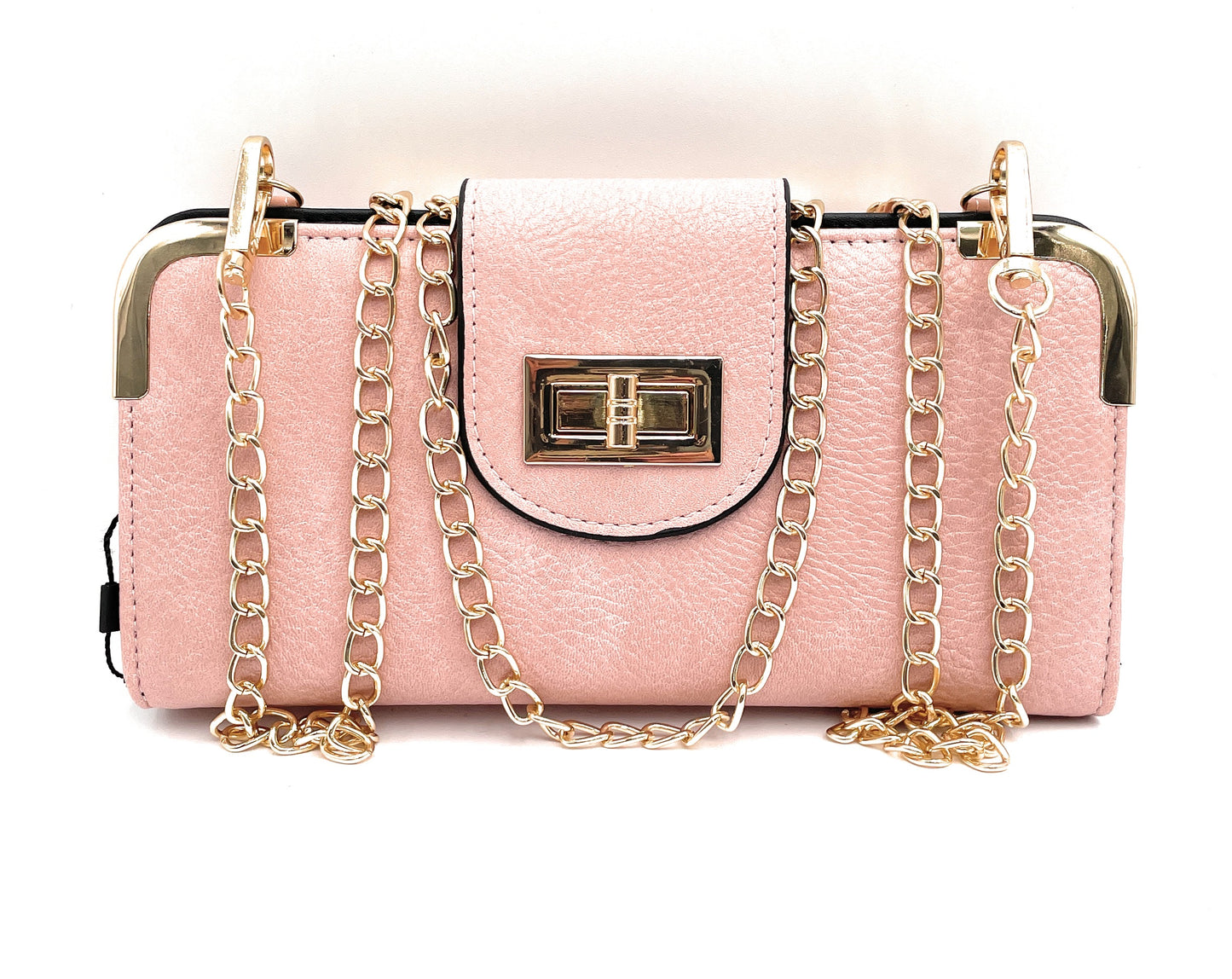 Cartera cruzada con broche giratorio