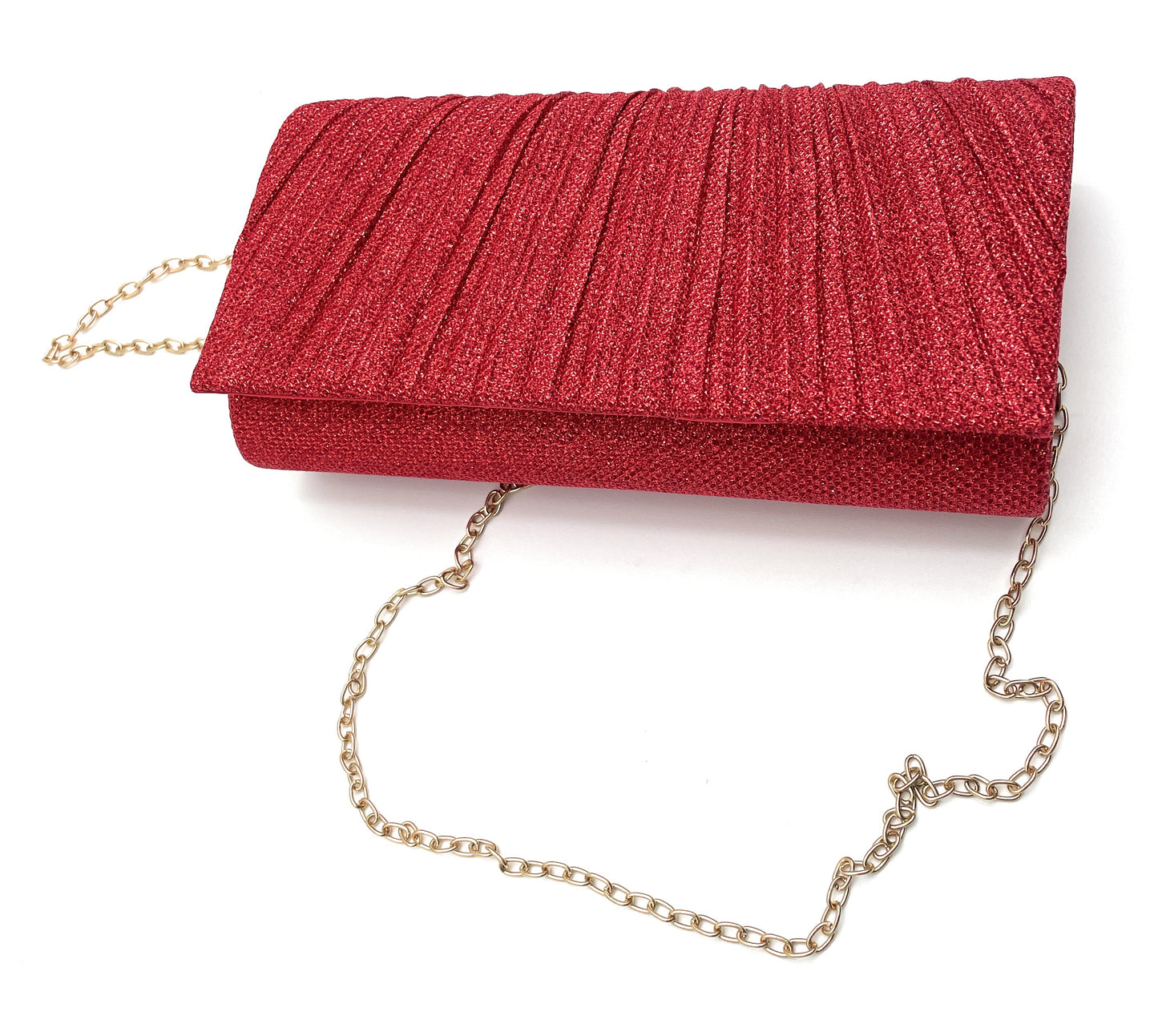 (EV) Bolso de embrague de noche con purpurina
