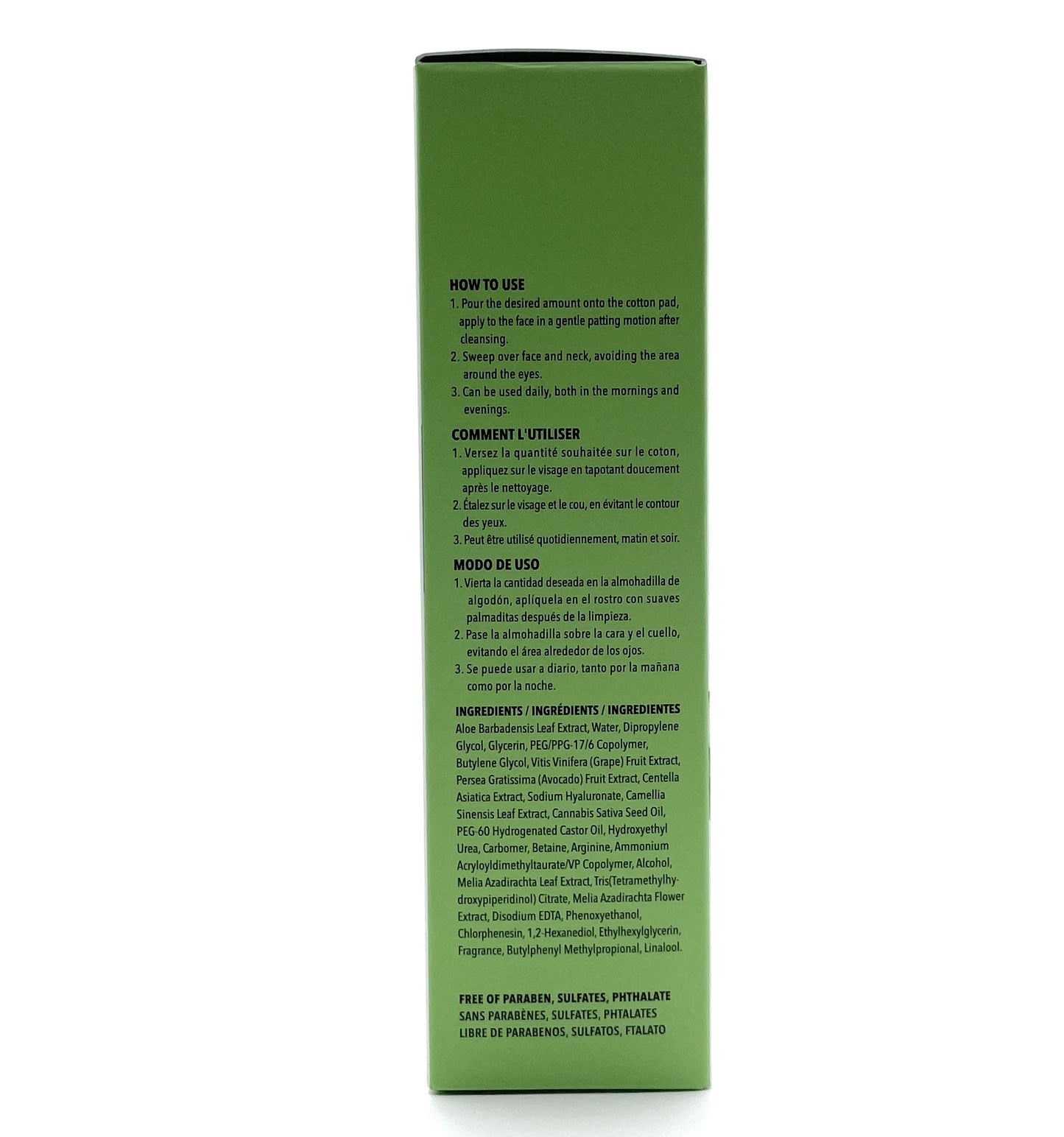 Skincare - Hemp Seed Aloe Vera Toner