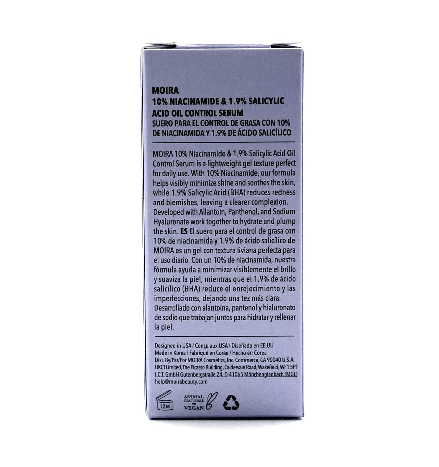 Facial Serum Oil Control Lightweight Gel Clear Complexion