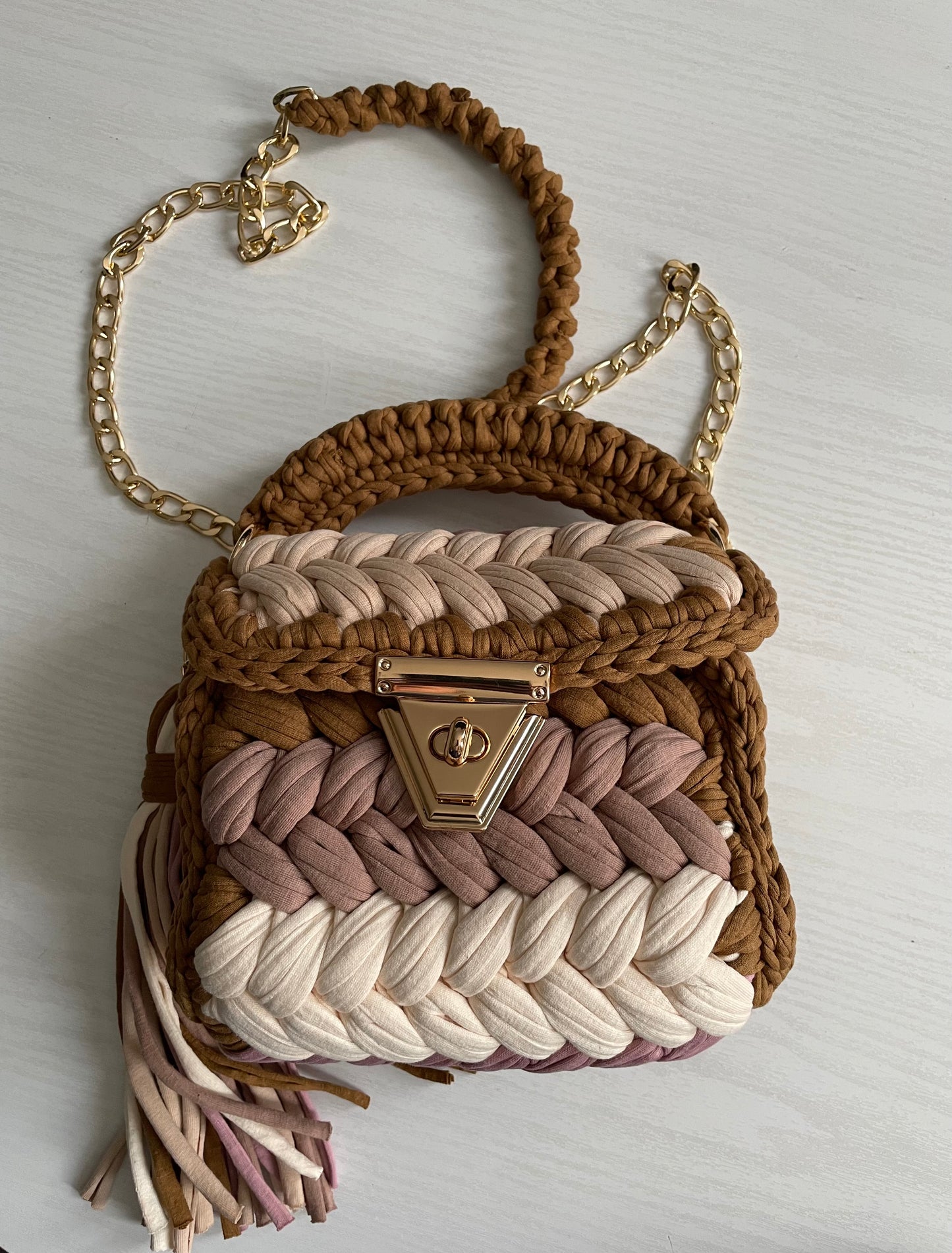 Handmade Crochet Evening Clutch Bag