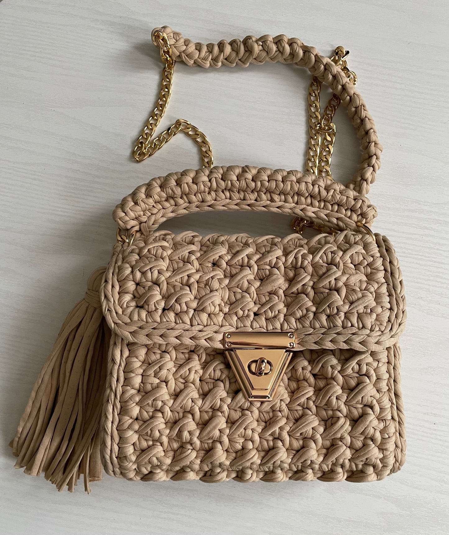 Handmade Crochet Evening Clutch Bag