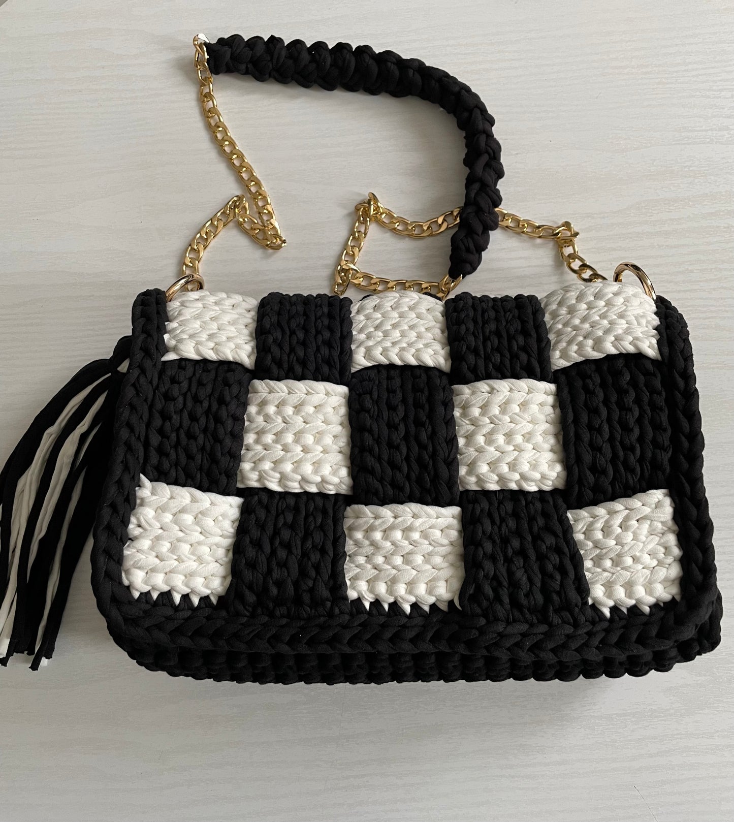 Handmade Crochet Evening Clutch Bag For Women