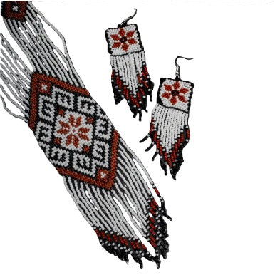 Beaded Jewelry Maroon