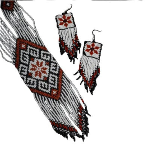 Beaded Jewelry Maroon