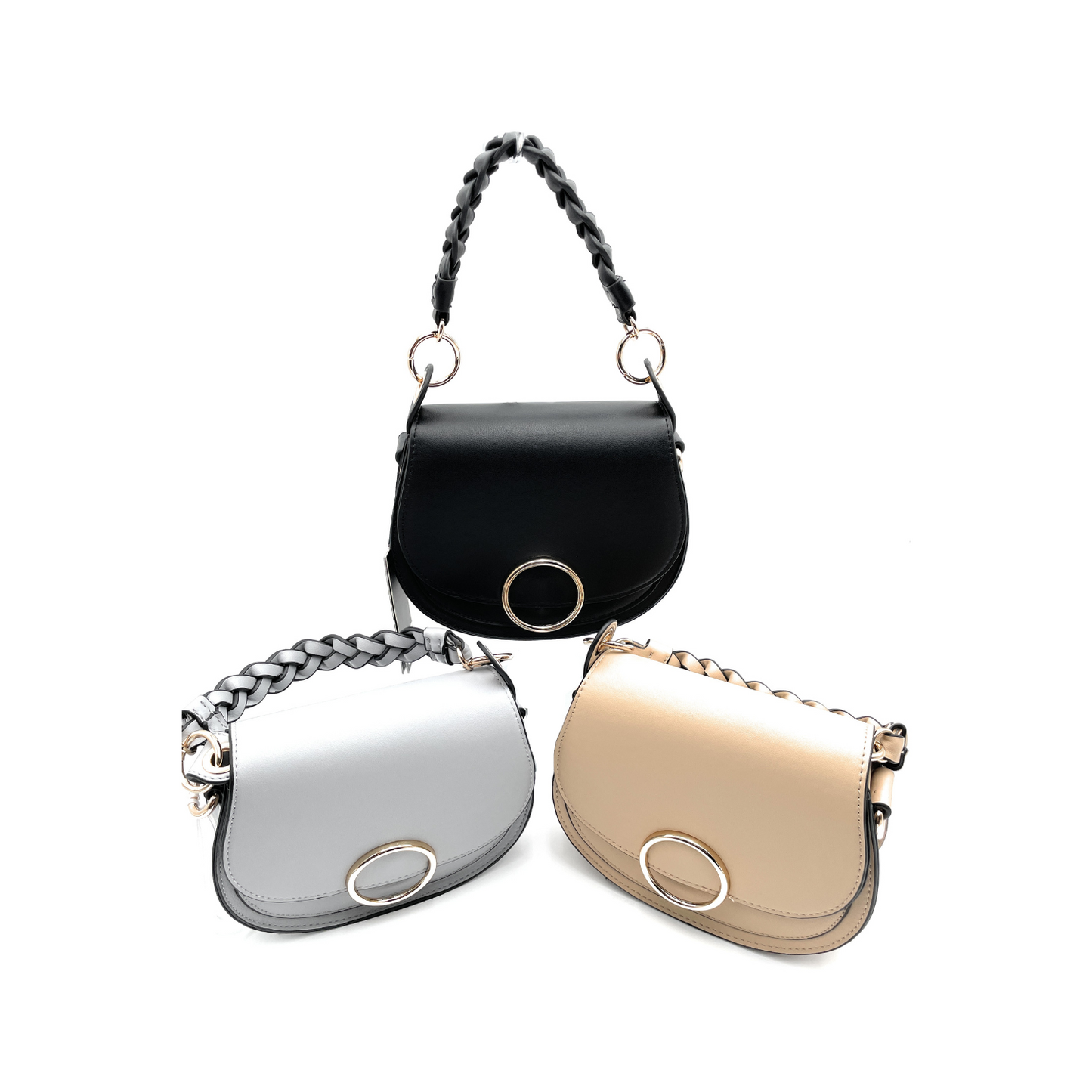 Bolso bandolera con anilla ovalada