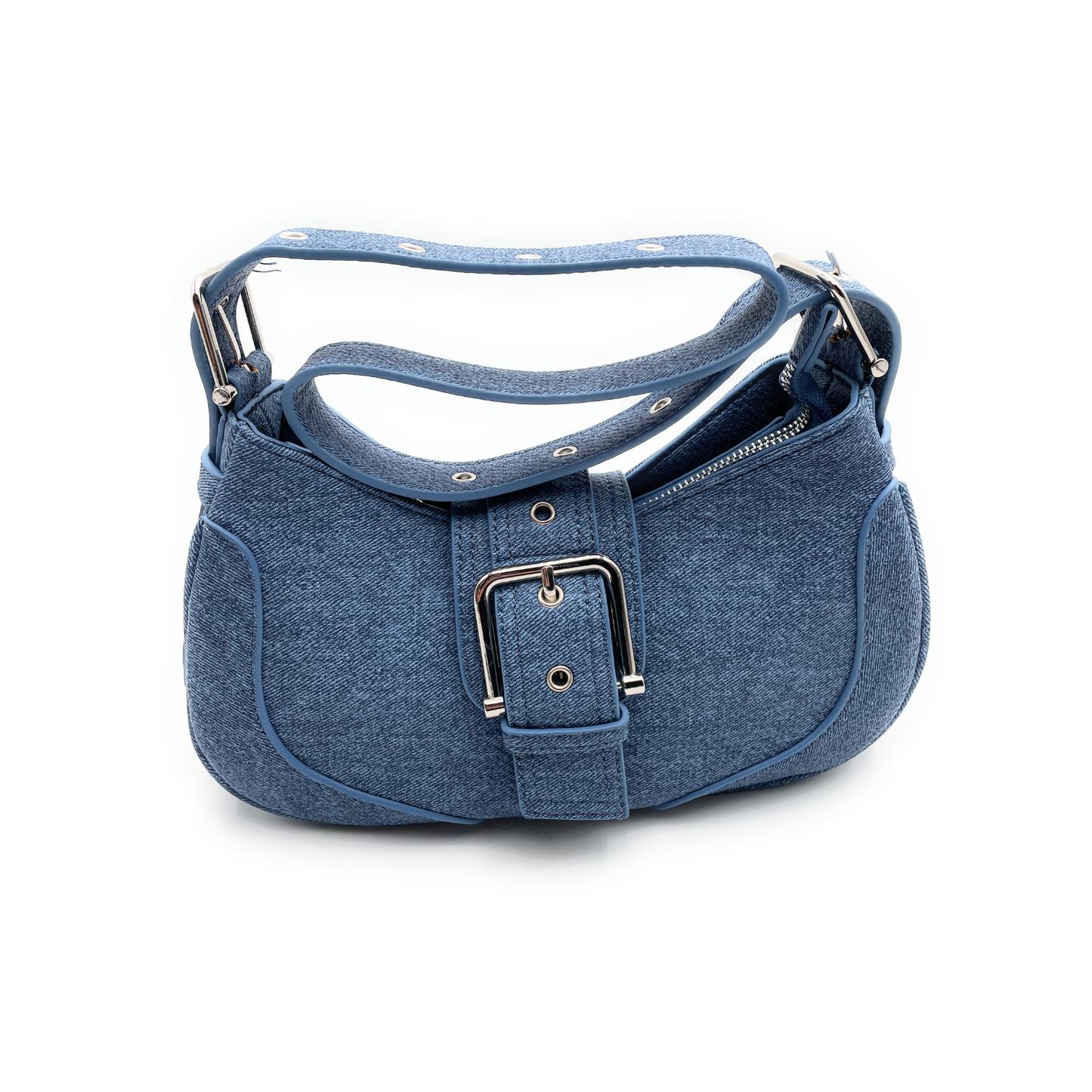 Bolso Hobo Con Cremallera Y Hebilla