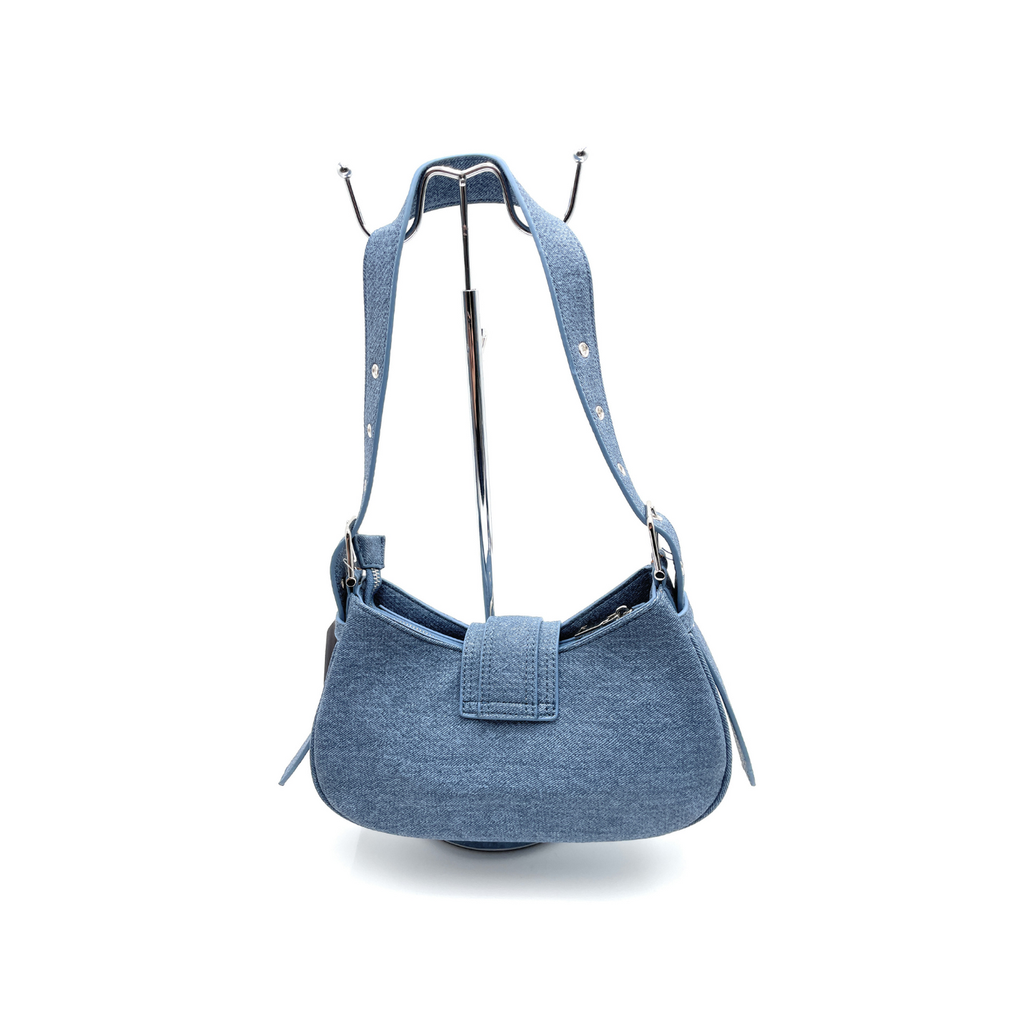 Bolso Hobo Con Cremallera Y Hebilla