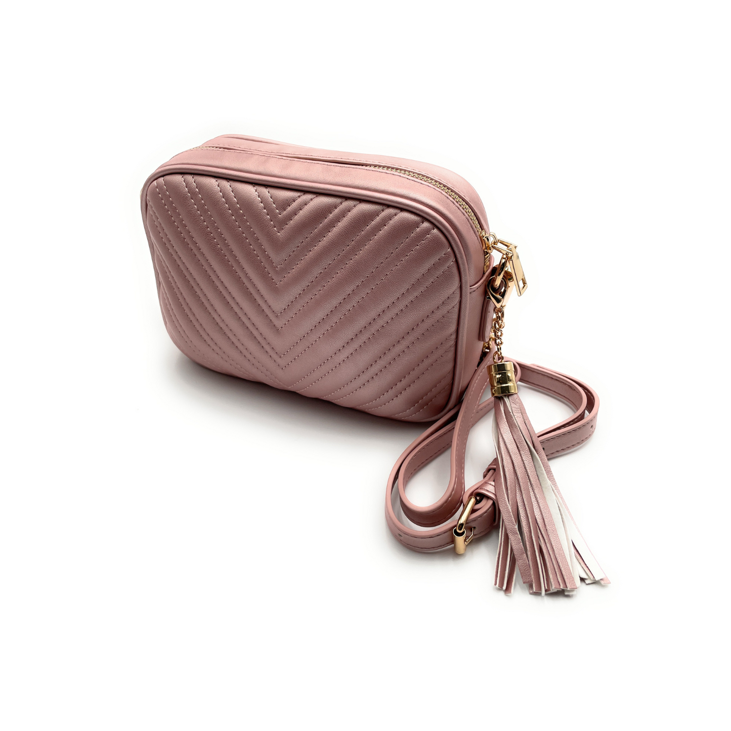 Quilted Crossbody Bag, Tassel Shoulder Purse