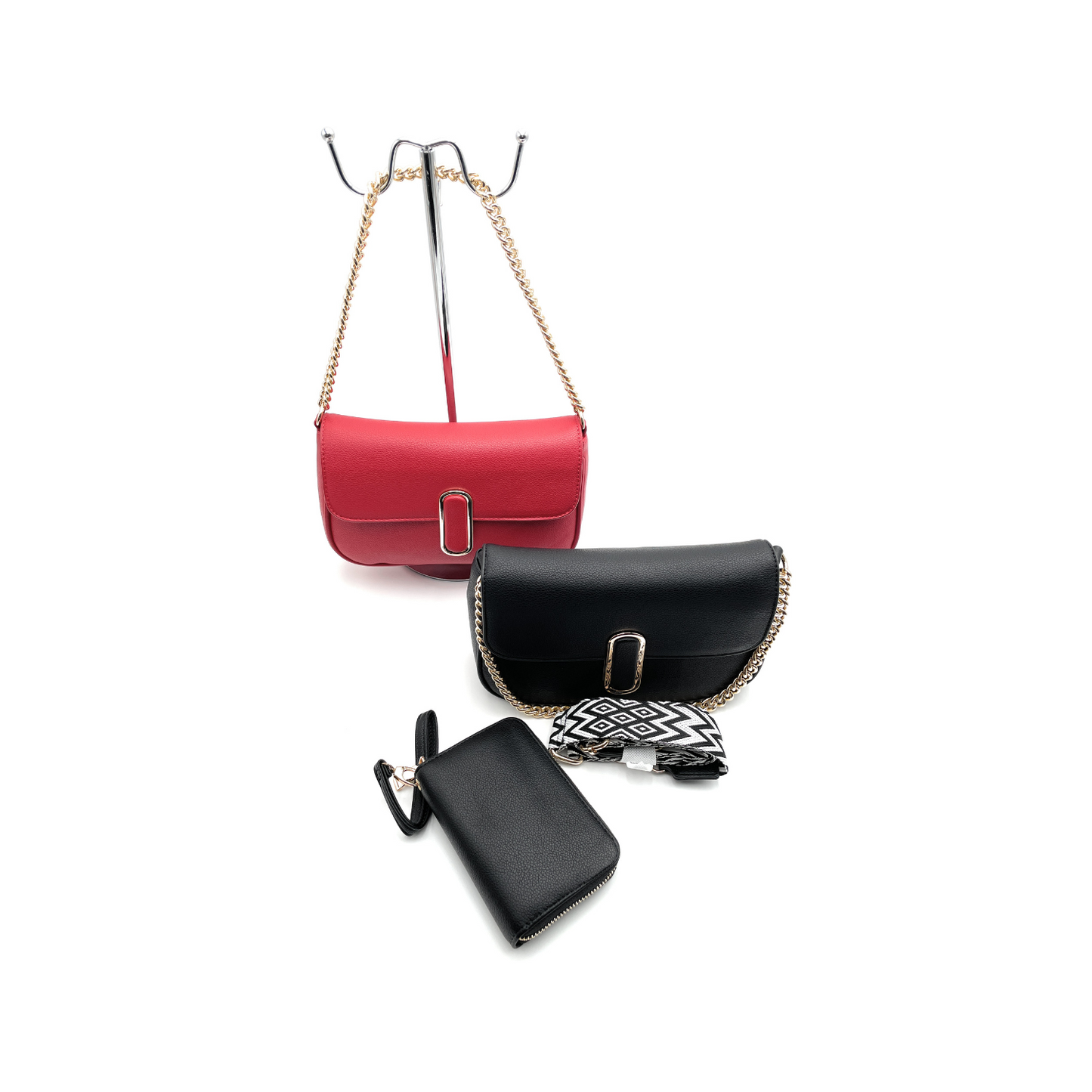 Conjunto de bandolera con cartera