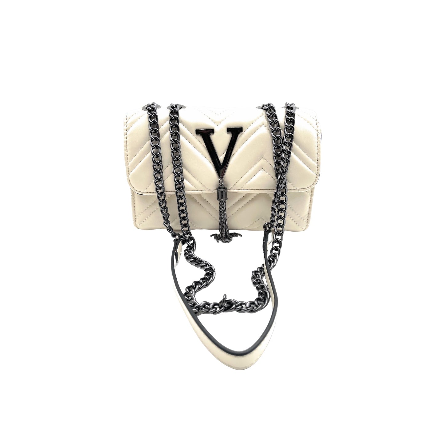 V Tassel Crossbody Bag