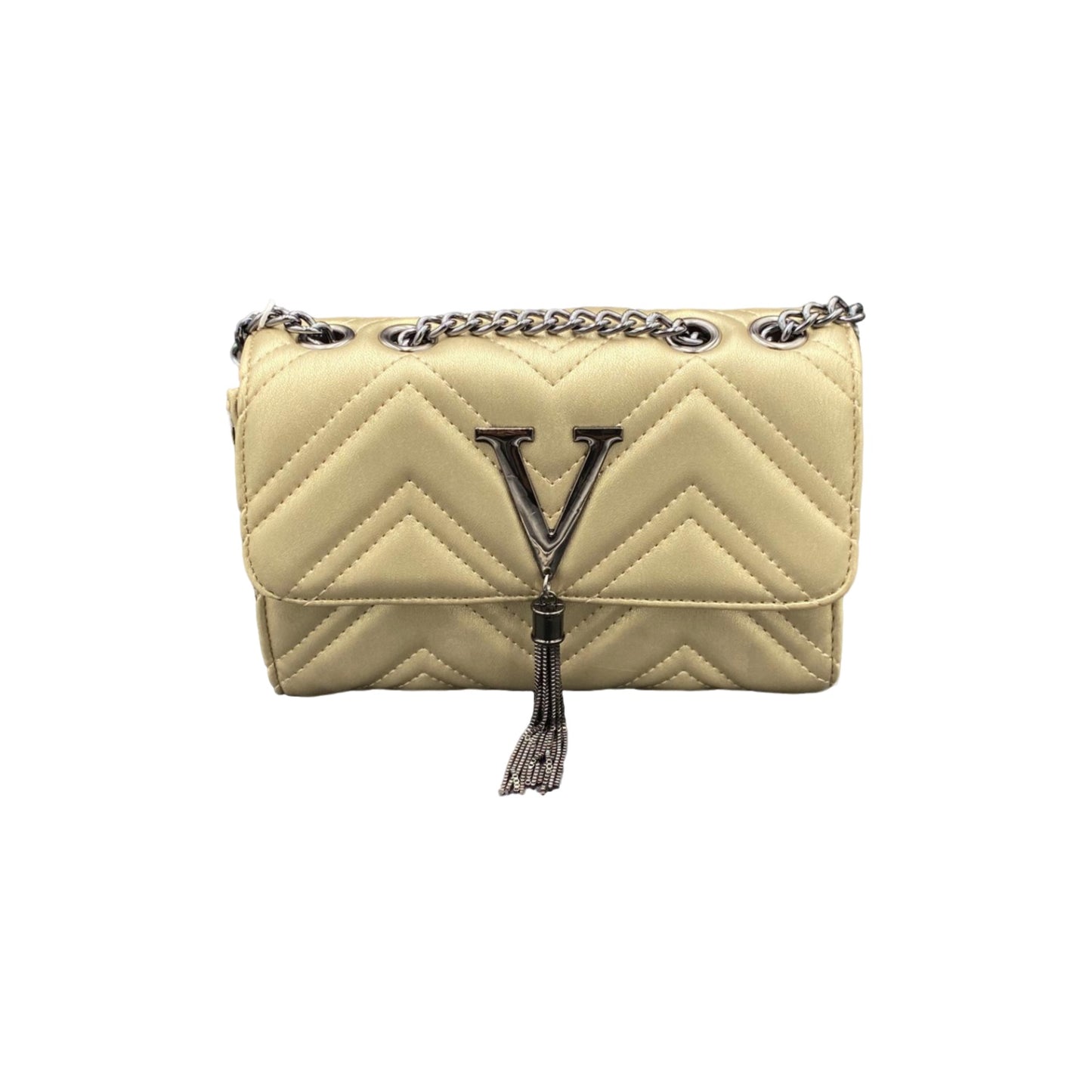 V Tassel Crossbody Bag