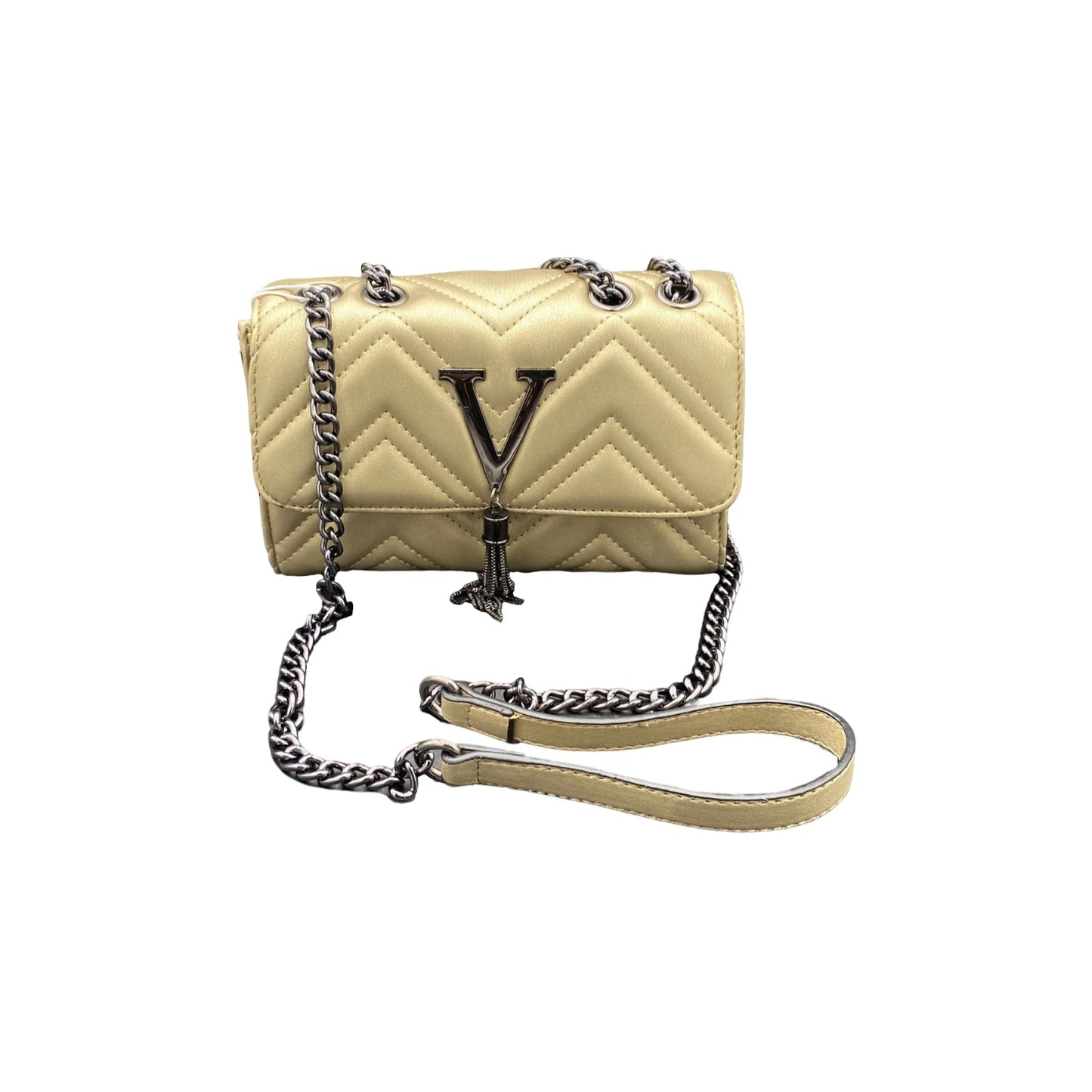 V Tassel Crossbody Bag