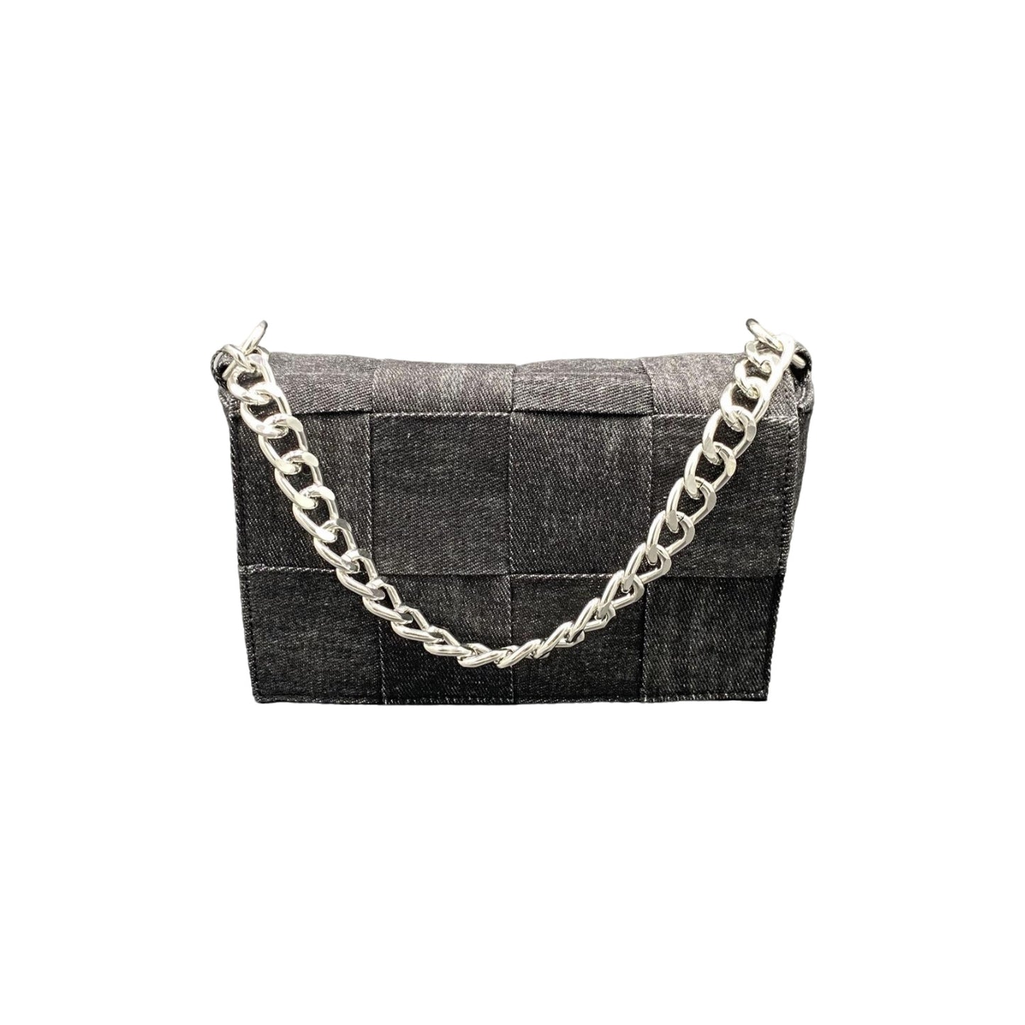 Denim Basketweave Crossbody