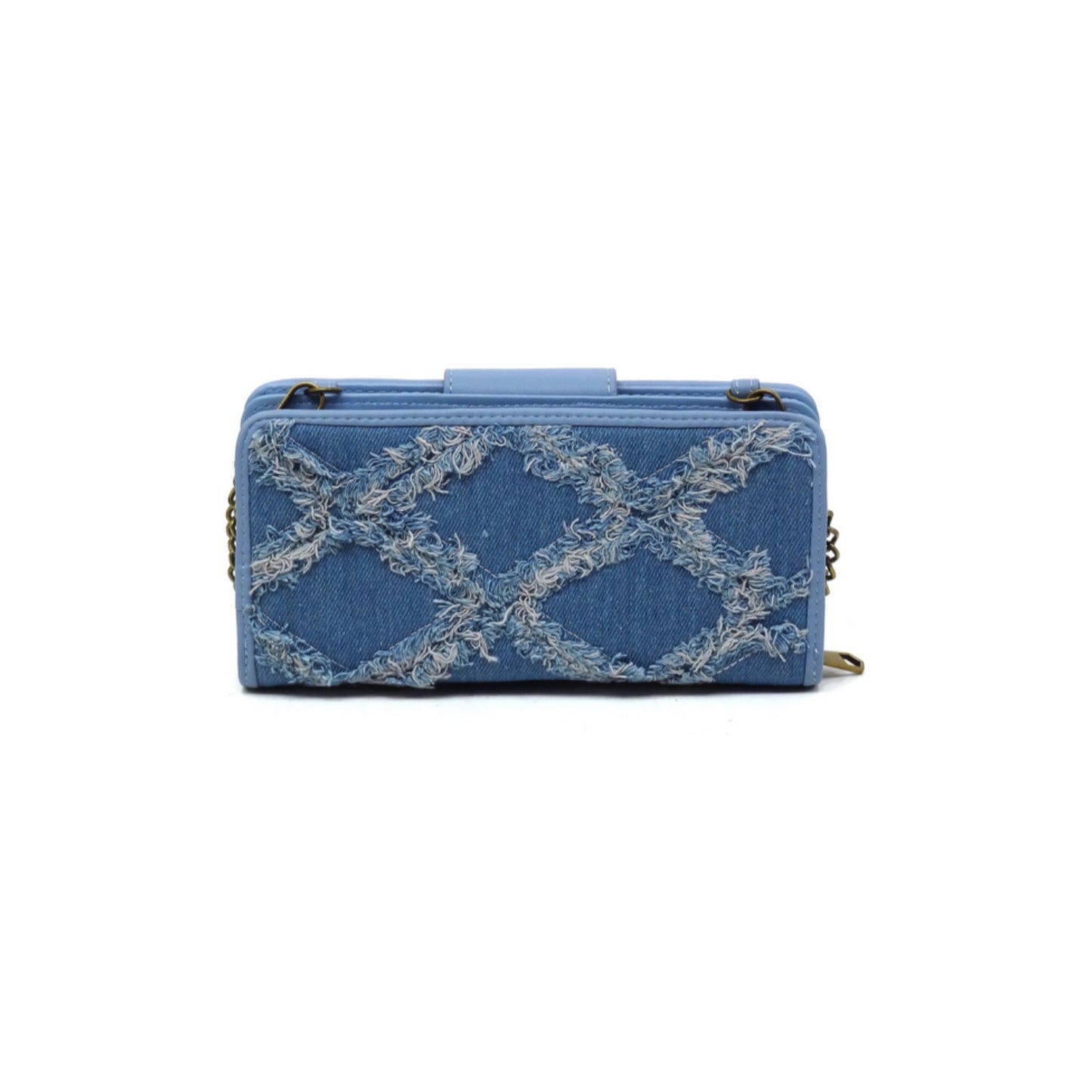 Freyed Vintage Denim Crossbody Wallet