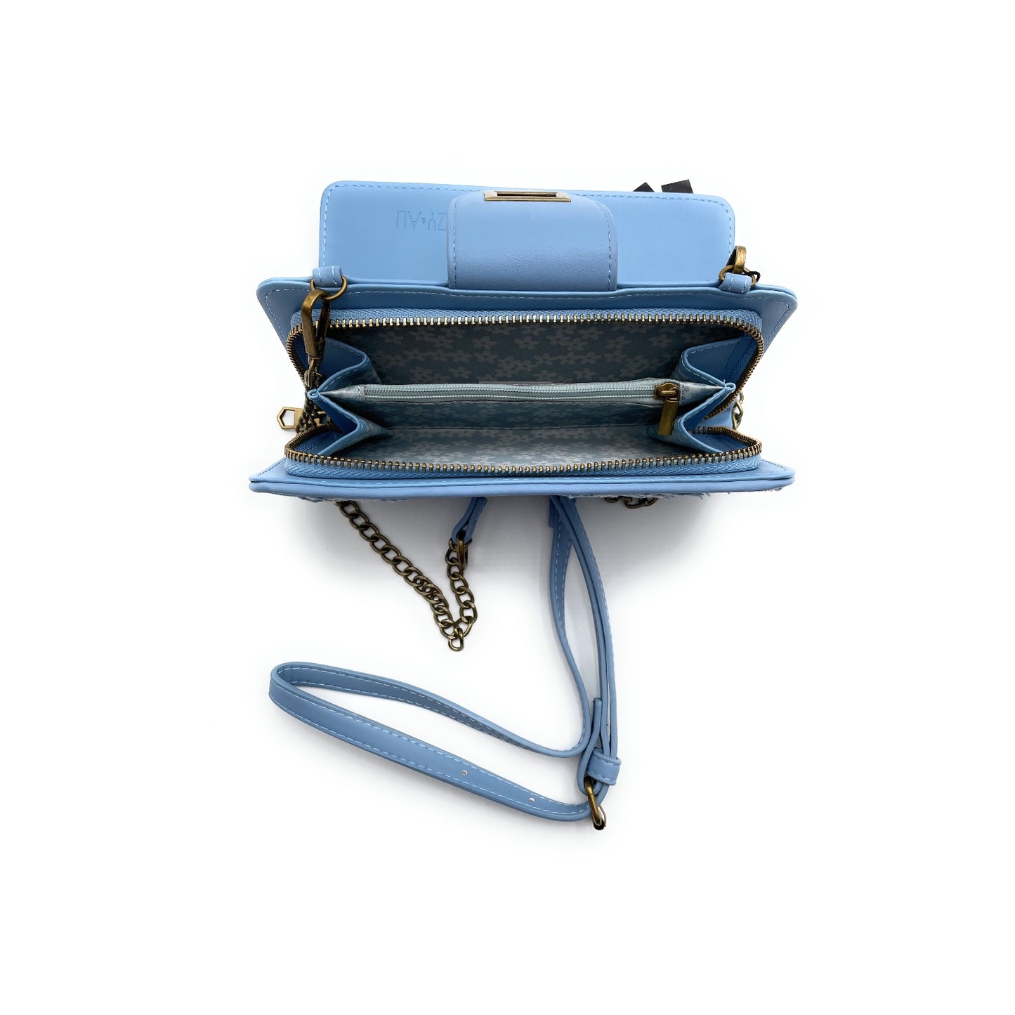 Freyed Vintage Denim Crossbody Wallet