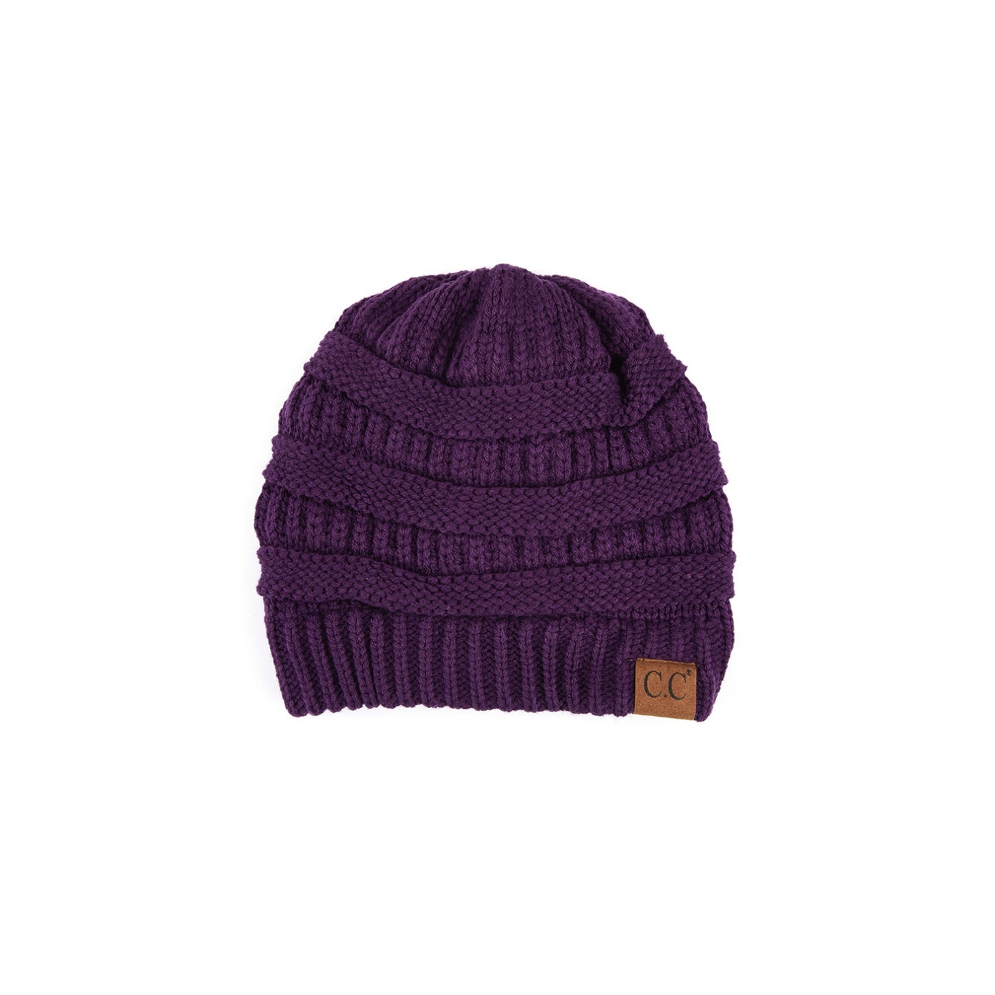 Ribbed Knit Beanie with Fuzzy Lining