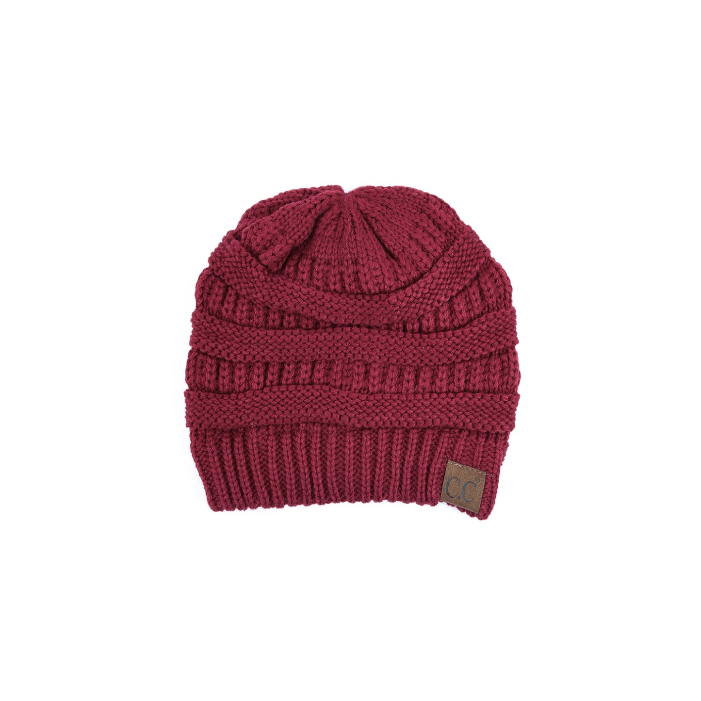 Ribbed Knit Beanie with Fuzzy Lining