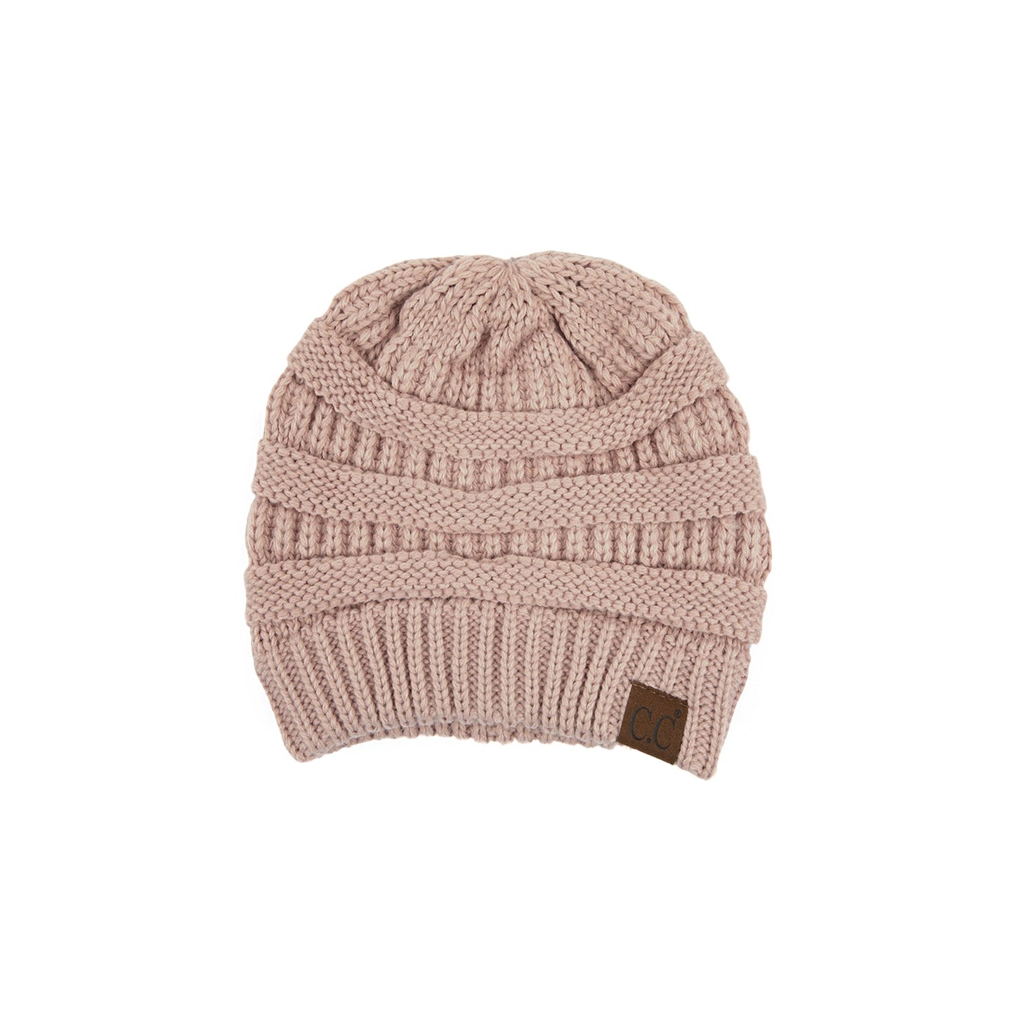 Ribbed Knit Beanie with Fuzzy Lining