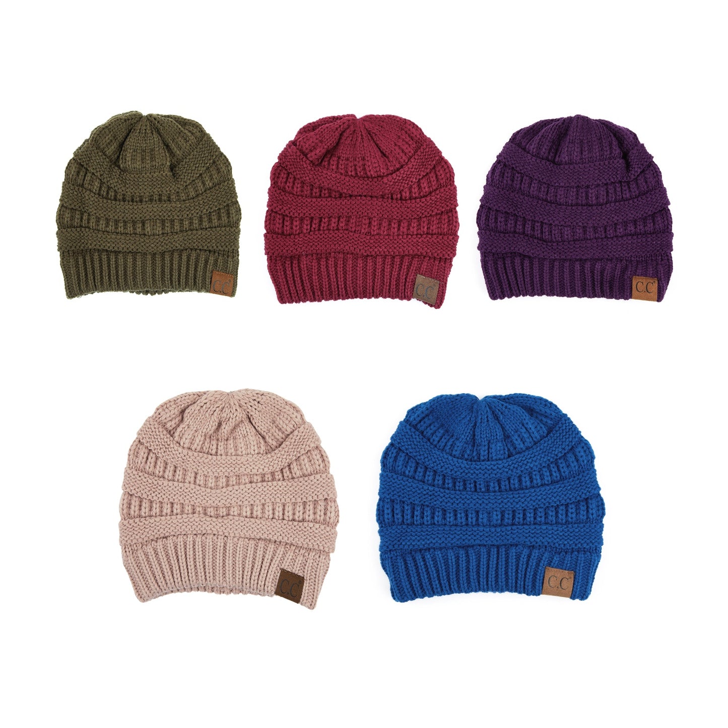 Ribbed Knit Beanie with Fuzzy Lining