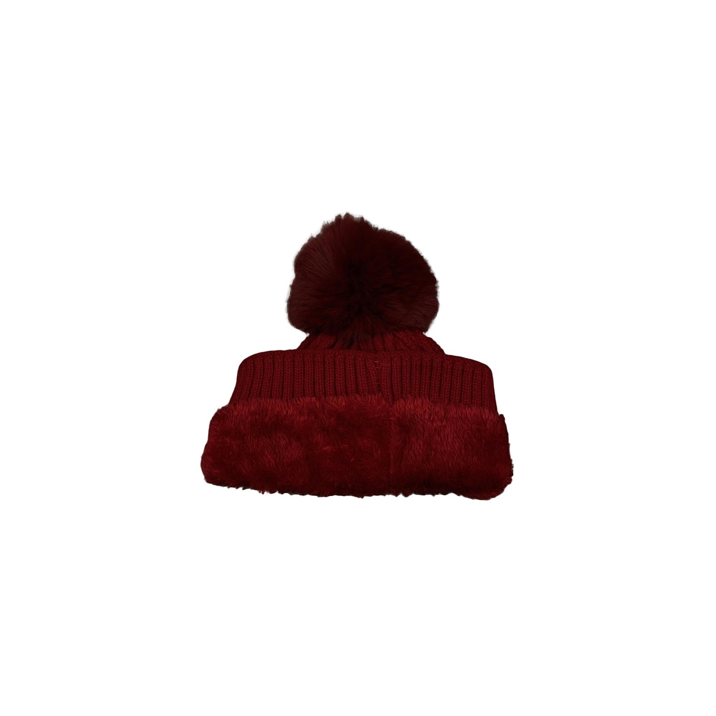 Rhinestone Beanie Pom Pom Hat