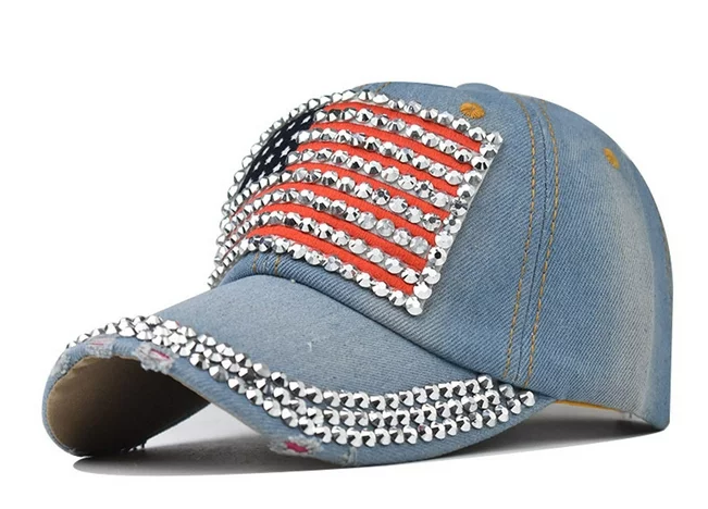 Baseball Rhinestone Cap