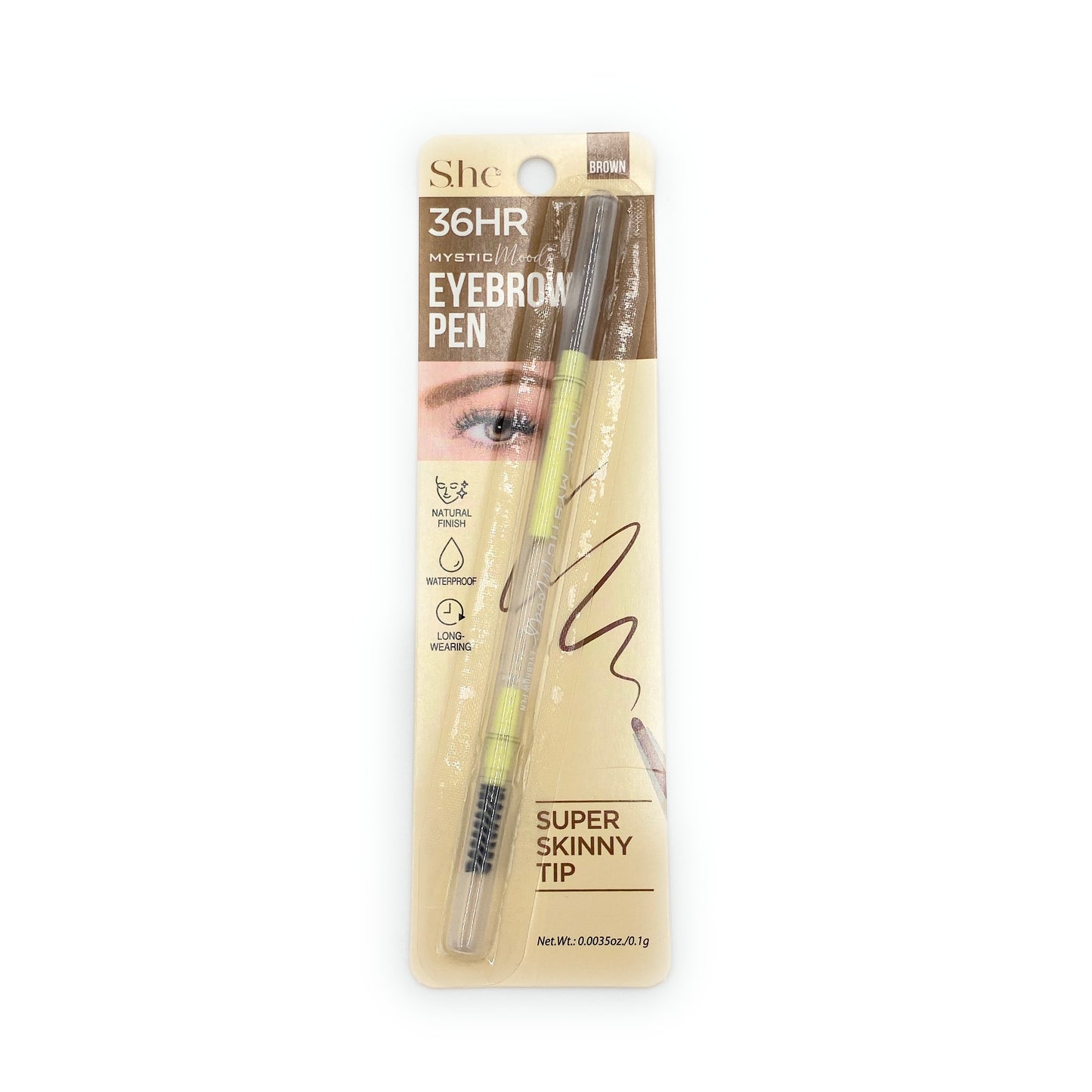 She Makeup - Eyebrow Pen Long Lasting / Lápiz Para Cejas De Larga Duración