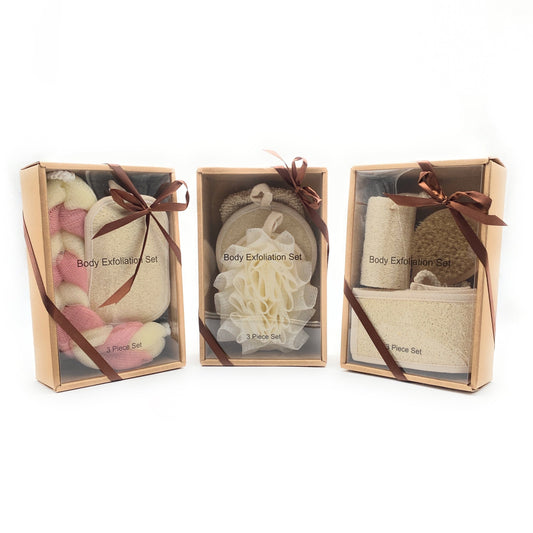 3 Piece Body Exfoliation Gift Set / Set de regalo de exfoliación corporal de 3 piezas