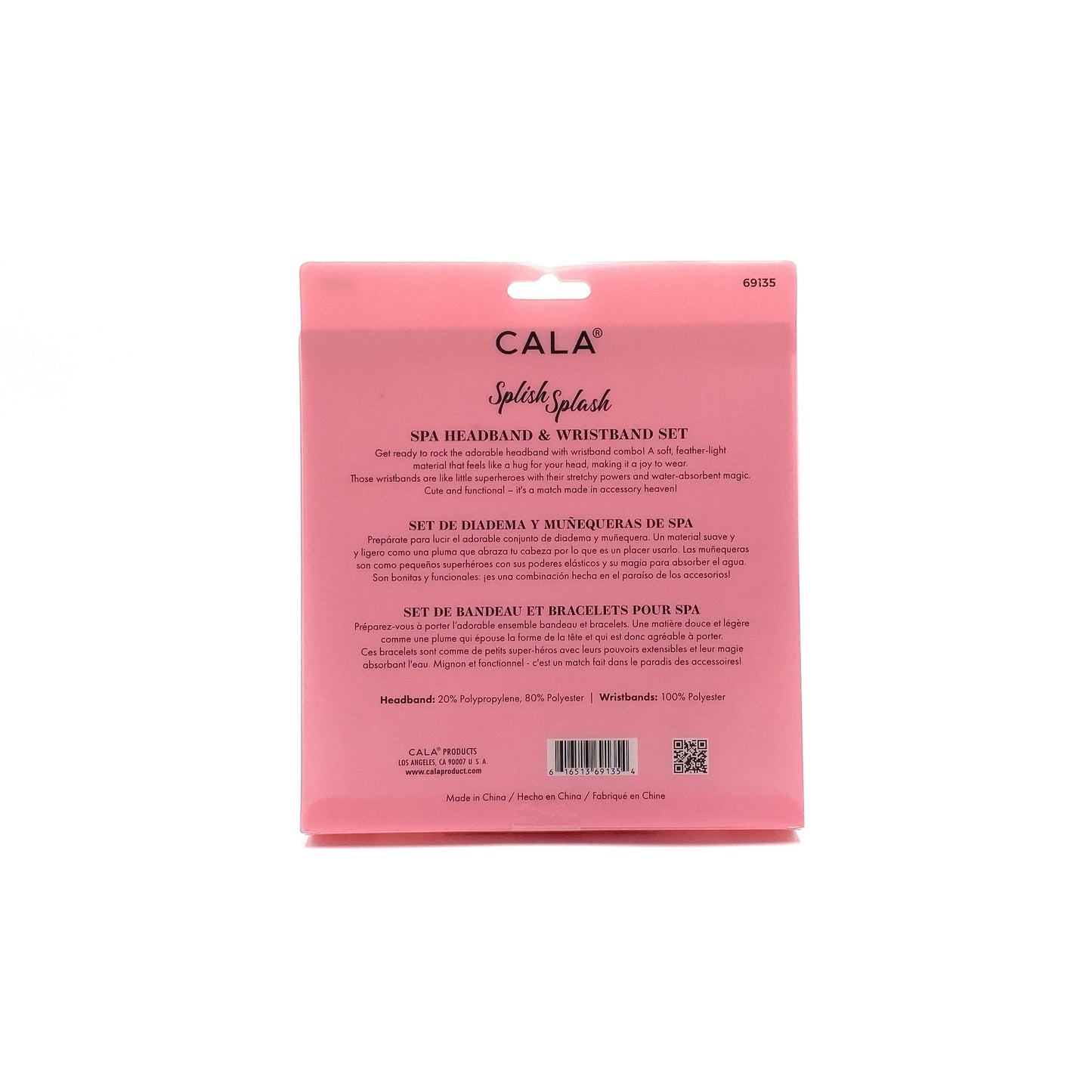 Cala 3 Piece Splish Splash Spa Headband & Wristband Set