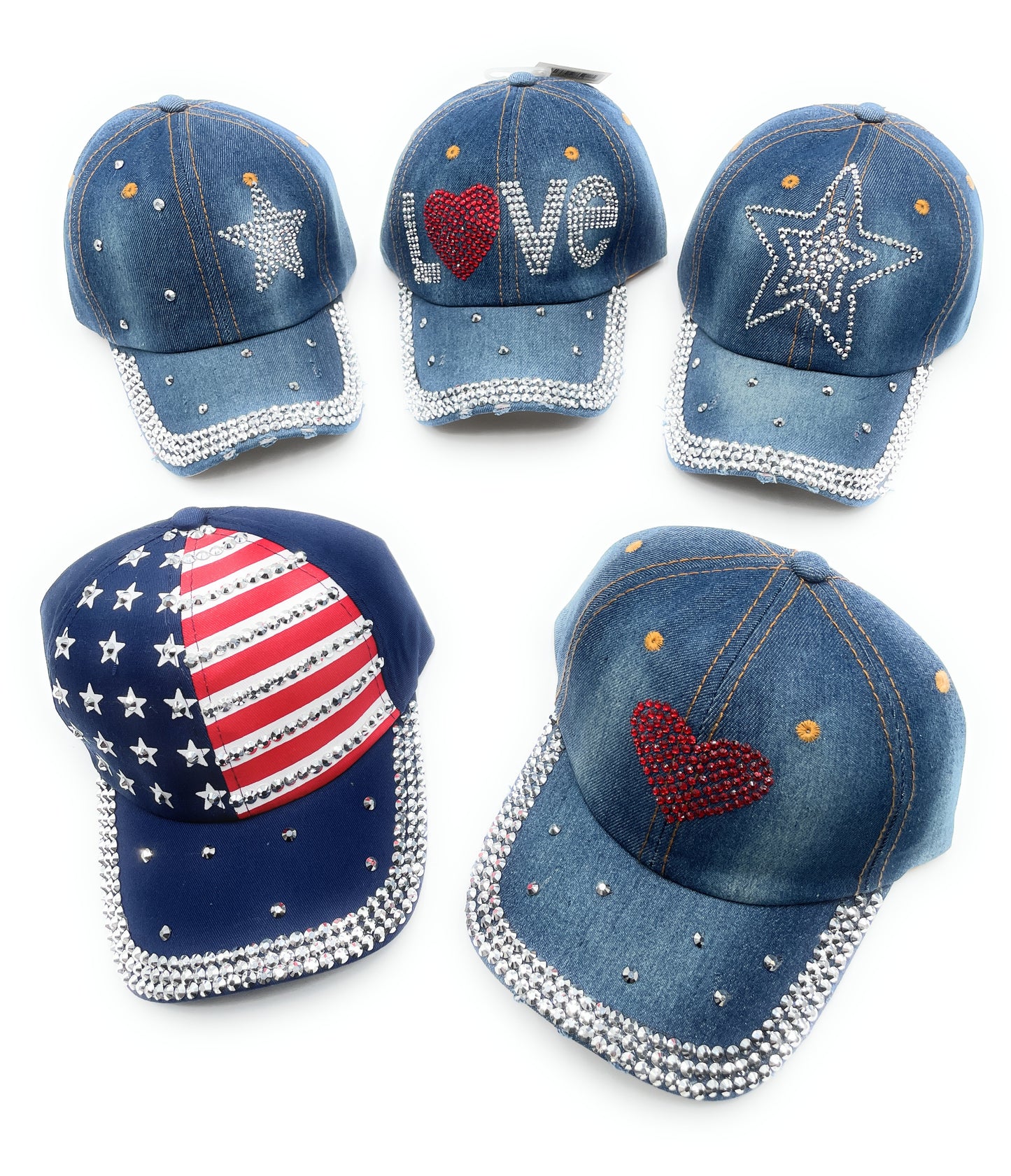 Baseball Rhinestone Cap