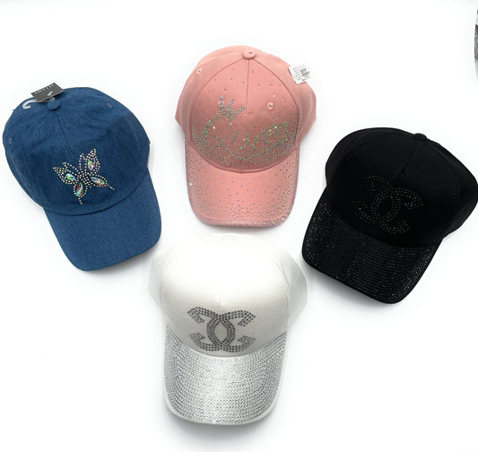 Rhinestone Stylish Caps