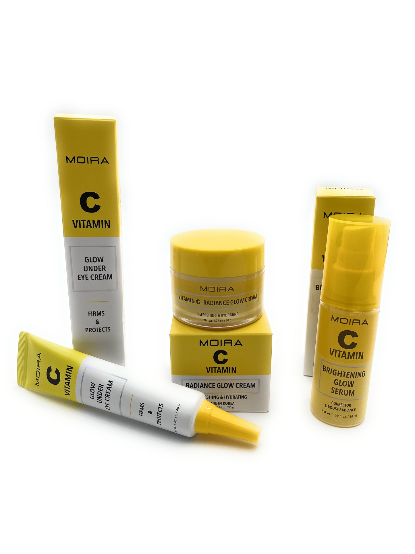 Skin Care Set -  Vitamin C Complex Glow Cream - Glow Serum  & Under Eye Cream by Moira Set