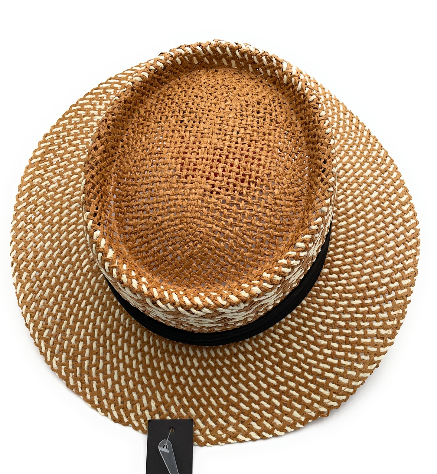 Pattern Straw Sun Hat w/band