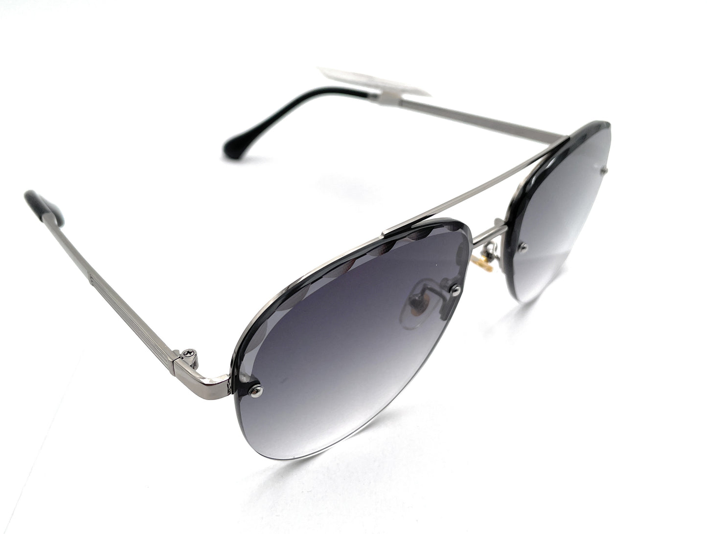 Stylish Half Rim Aviator Sunglasses UV Protection