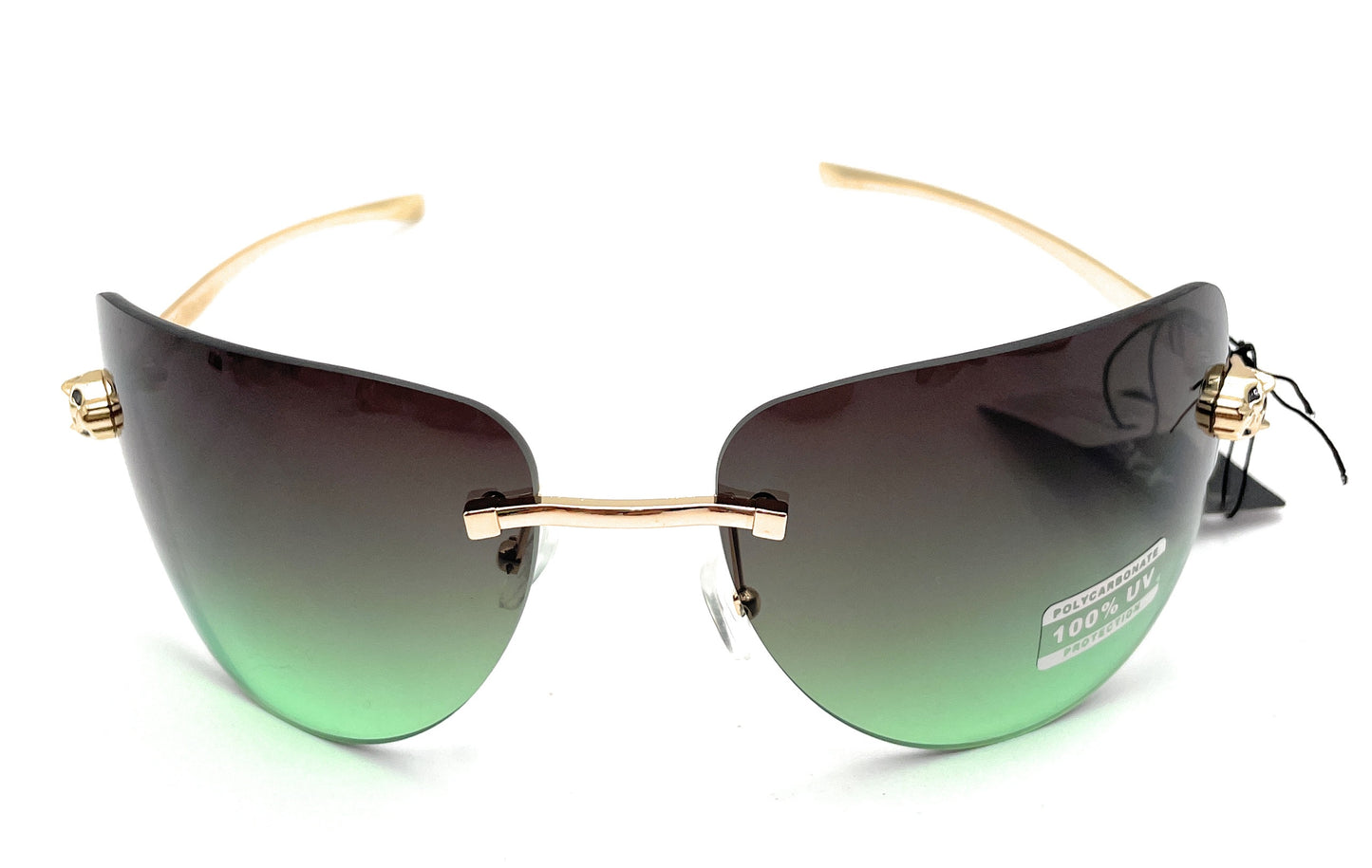 Rimless Aviator Color Pop Gradient Sunglasses - SPEXX