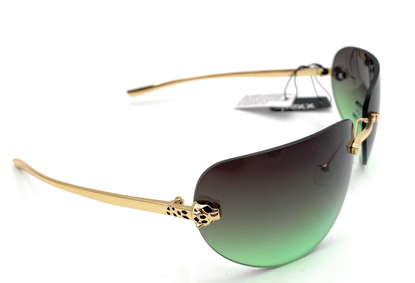 Rimless Aviator Color Pop Gradient Sunglasses - SPEXX