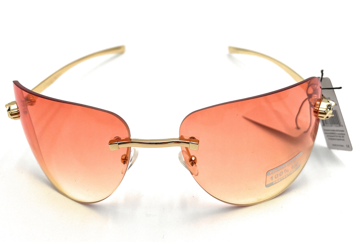 Rimless Aviator Color Pop Gradient Sunglasses - SPEXX