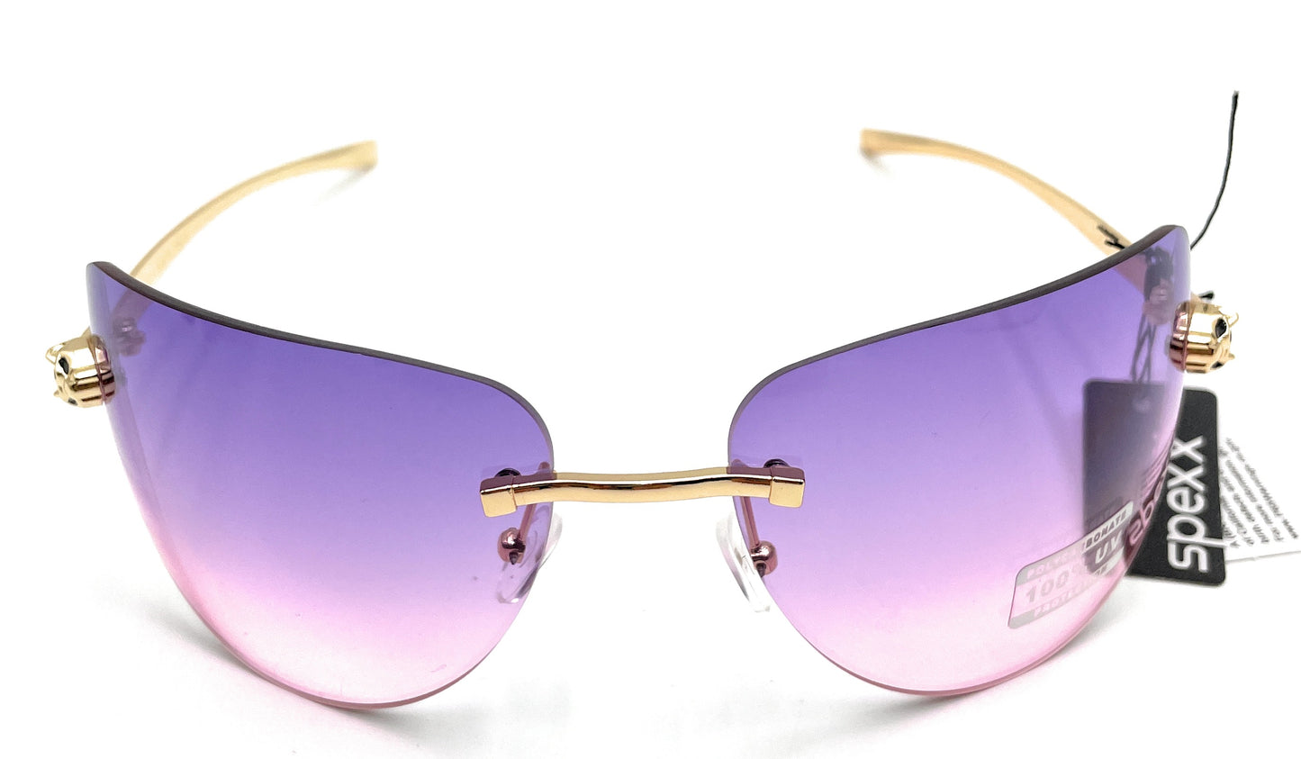 Rimless Aviator Color Pop Gradient Sunglasses - SPEXX