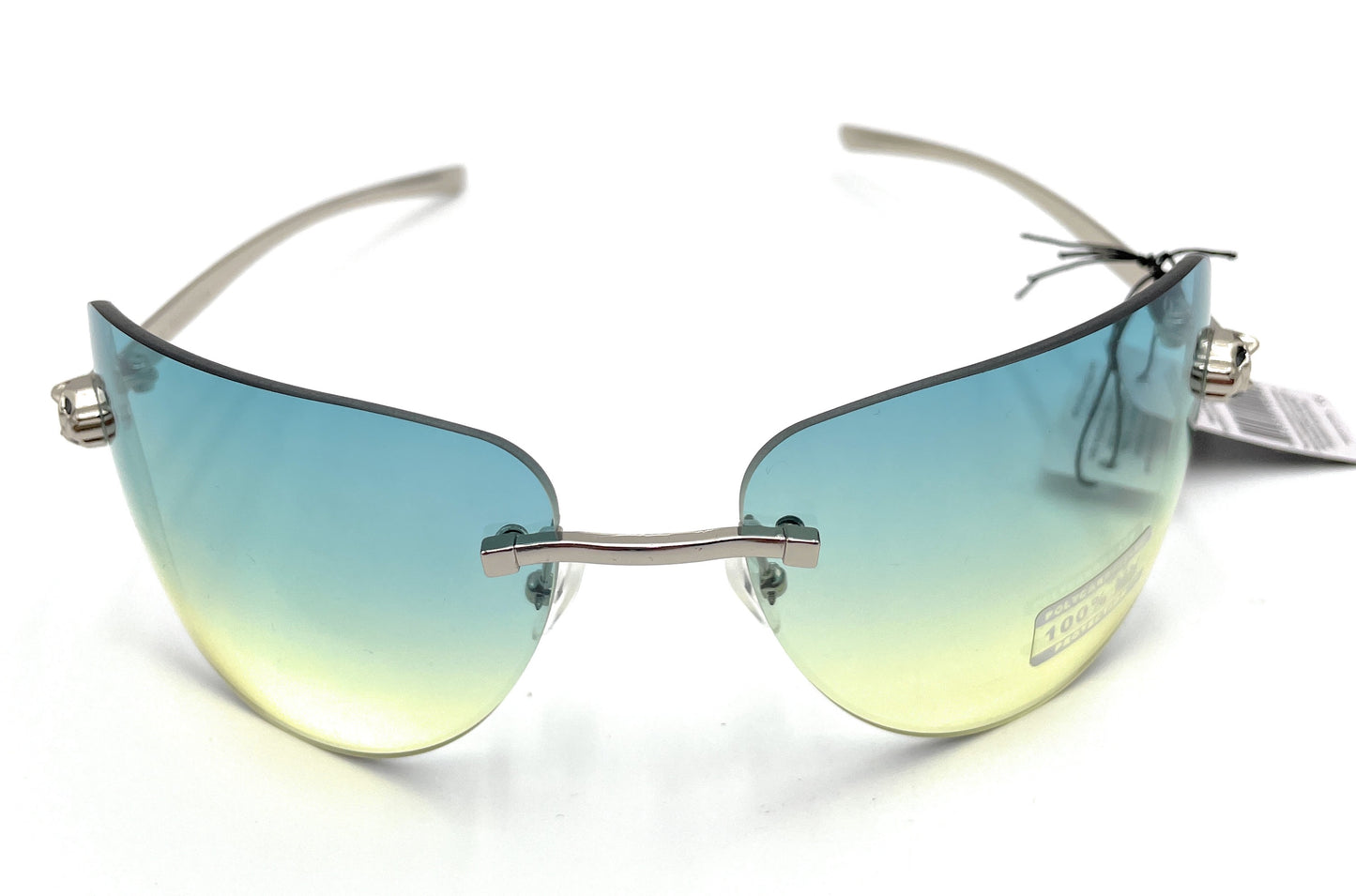 Rimless Aviator Color Pop Gradient Sunglasses - SPEXX