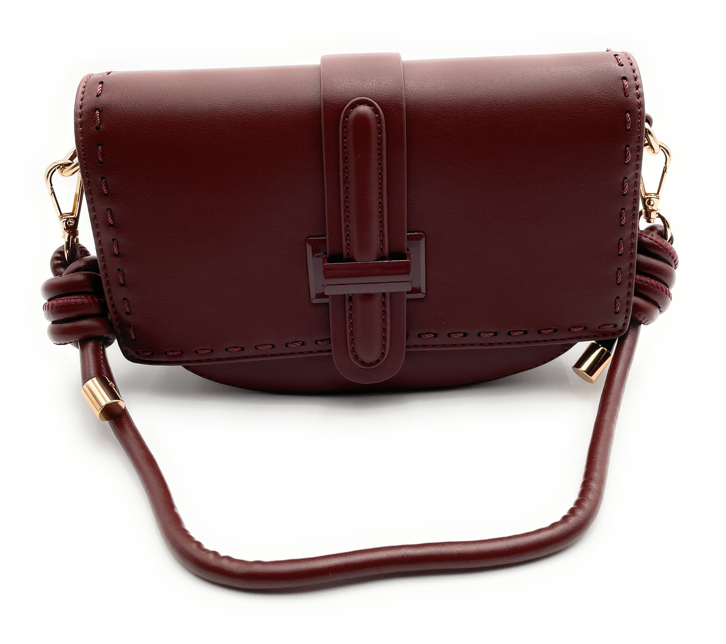 Whipstitch Knotted Crossbody Bag