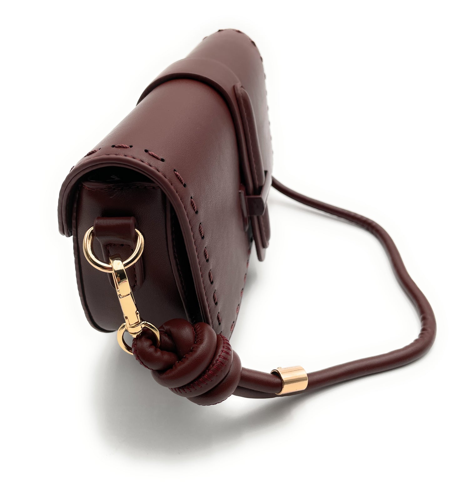 Whipstitch Knotted Crossbody Bag